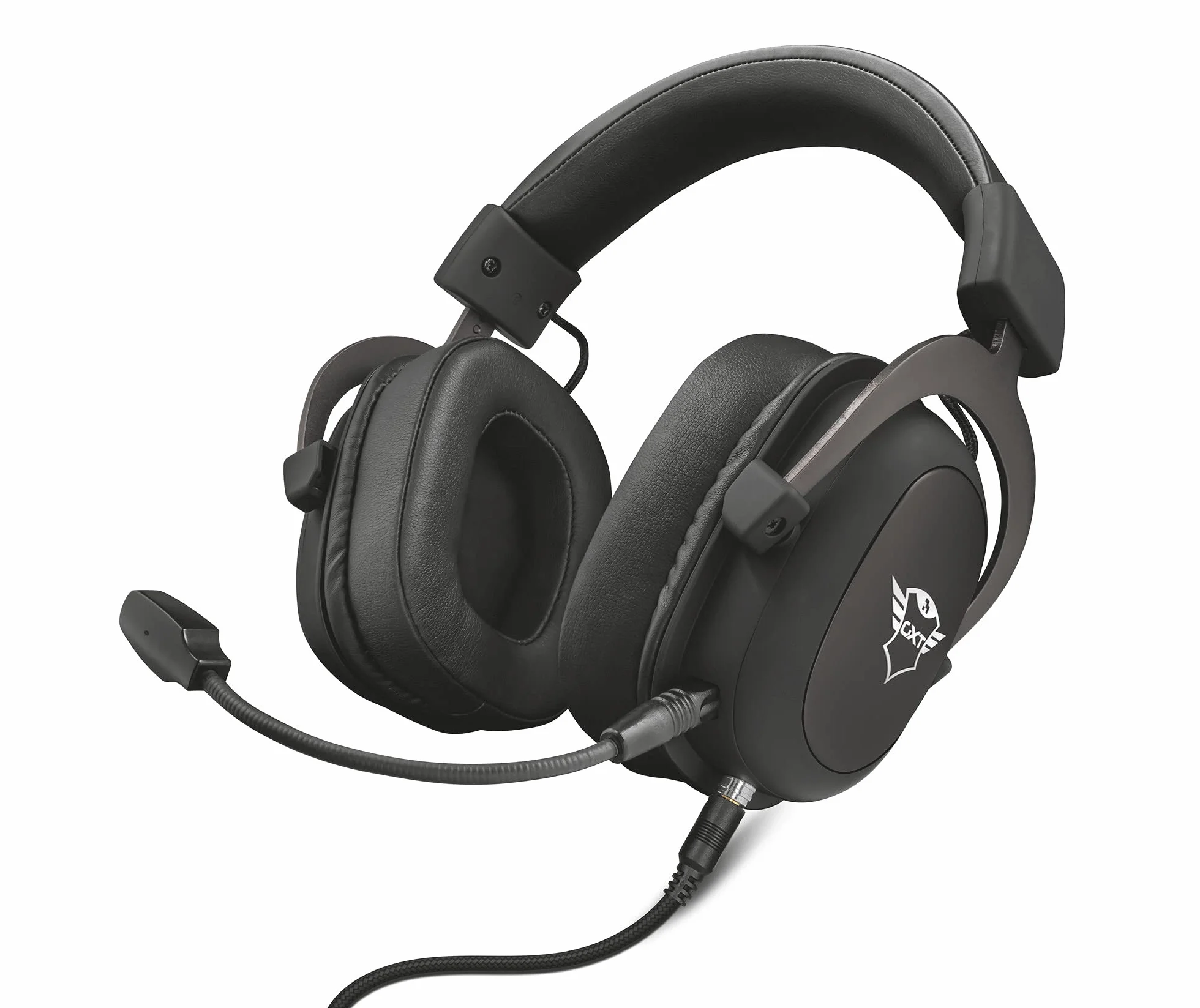 Trust Gaming Headset GXT 414 mit Mikrofon für PS4, PS5, PC, Nintendo Switch, Xbox Series X, Xbox One - Zamak Kabelgebundene Gaming-Kopfhörer mit Einstellbarer Kopfbügel - Schwarz