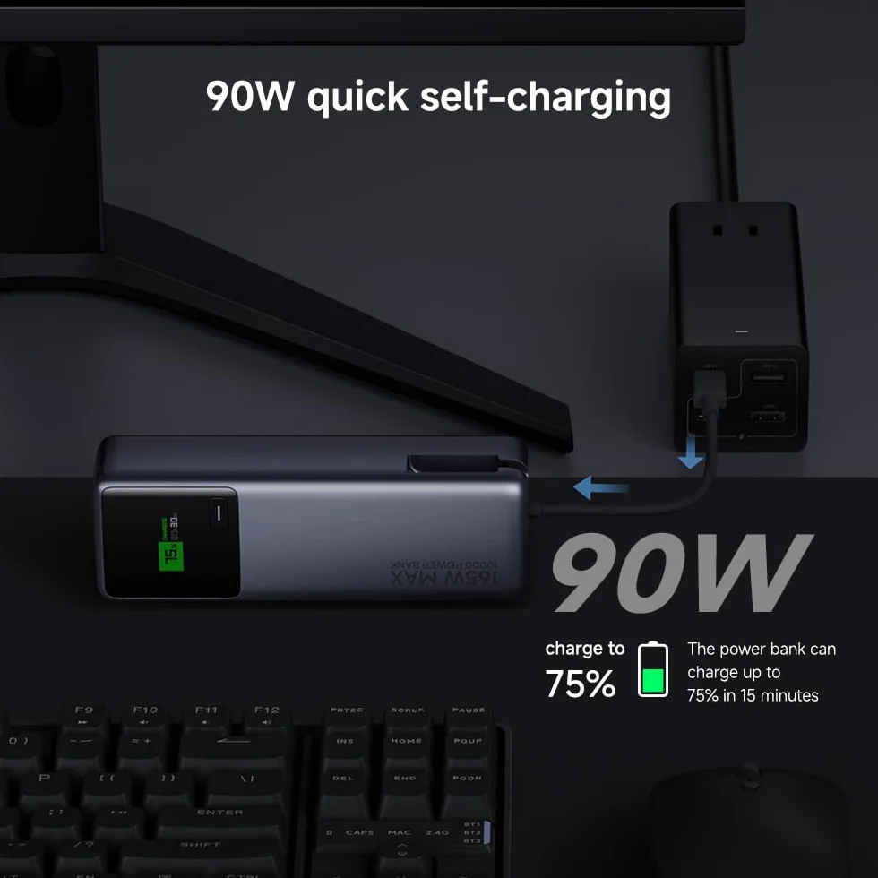 Xiaomi 165 W strömbank 10 000 mAh (integrerad kabel)