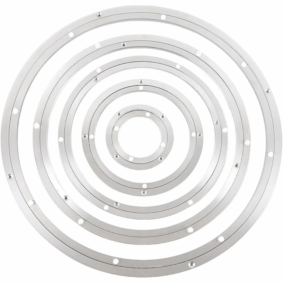 Przyjazna dla majsterkowiczów podstawa Lazy Susan, obrotowy stół obrotowy ze stopu aluminium do kreatywnego użytku (25 cm)