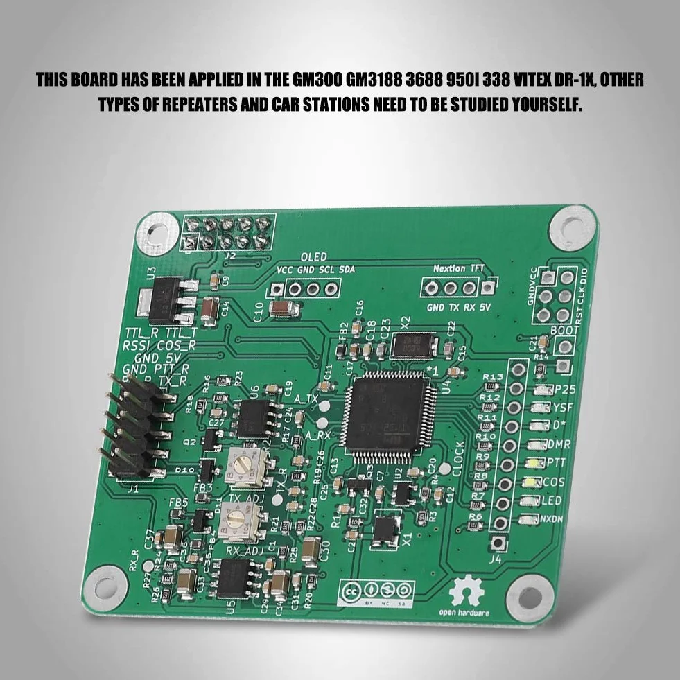 Moduł przekaźnika, moduł przekaźnika Open Source ASHATA MMDVM DMR Repeater, cyfrowy modem głosowy w wielomodowej płytce rozszerzającej z kablem Moto do