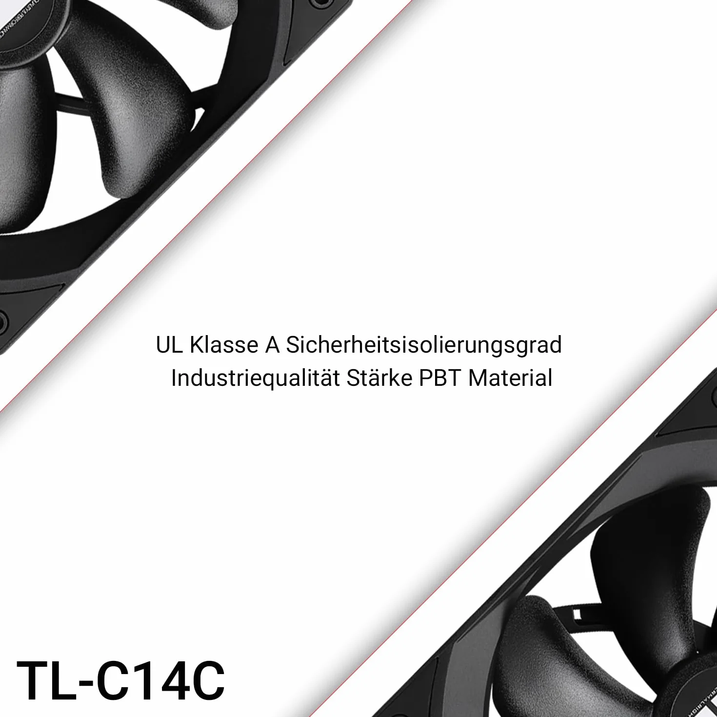TR-Thermalright TL-C14C wentylator CPU PWM, 140 mm, cichy wentylator 1500 RPM, czarny wentylator CPU, duża objętość powietrza 75,8 CFM, może być sparowany z obudową / chłodnicą procesora