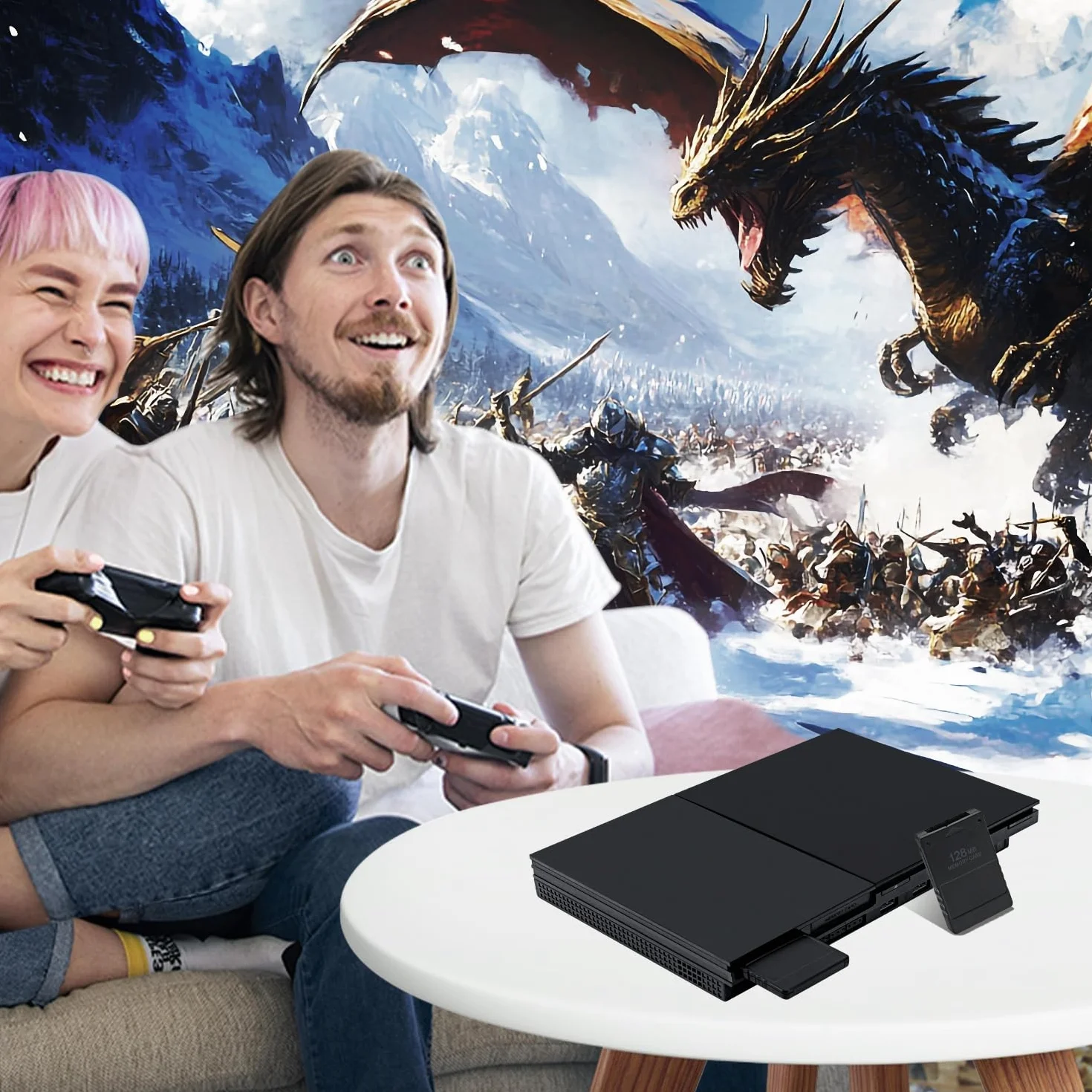 Wigearss Karta pamięci do gier 128 MB High Speed do konsoli PS2
