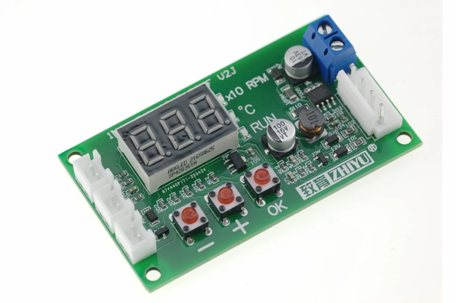 Regulator temperatury wentylatora 4-przewodowy moduł sterownika PWM DC12-48V 5A do alarmu wentylatora EBM EC PC