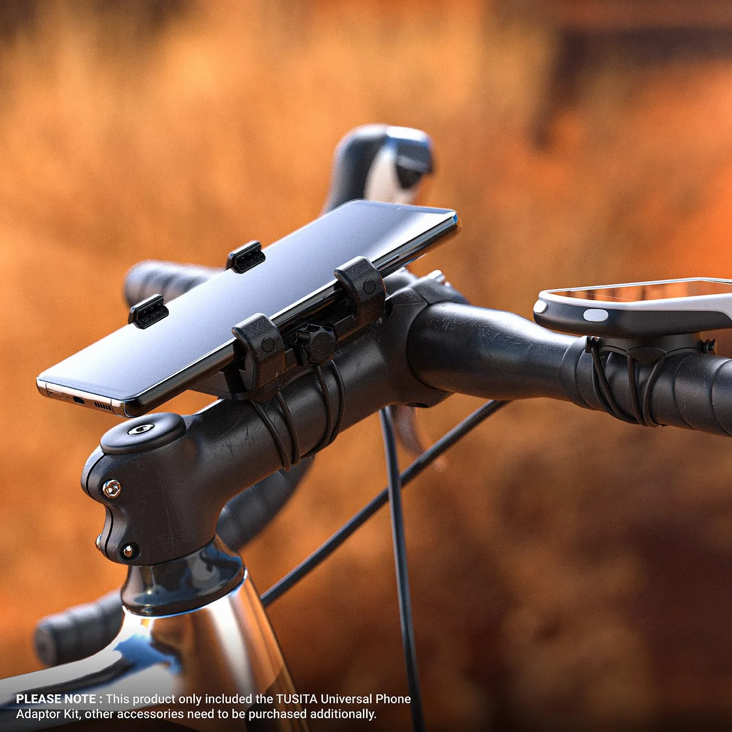 TUSITA Uchwyt na Telefon Rowerowy Kompatybilny z Garmin Mount, 4.0"-6.9"