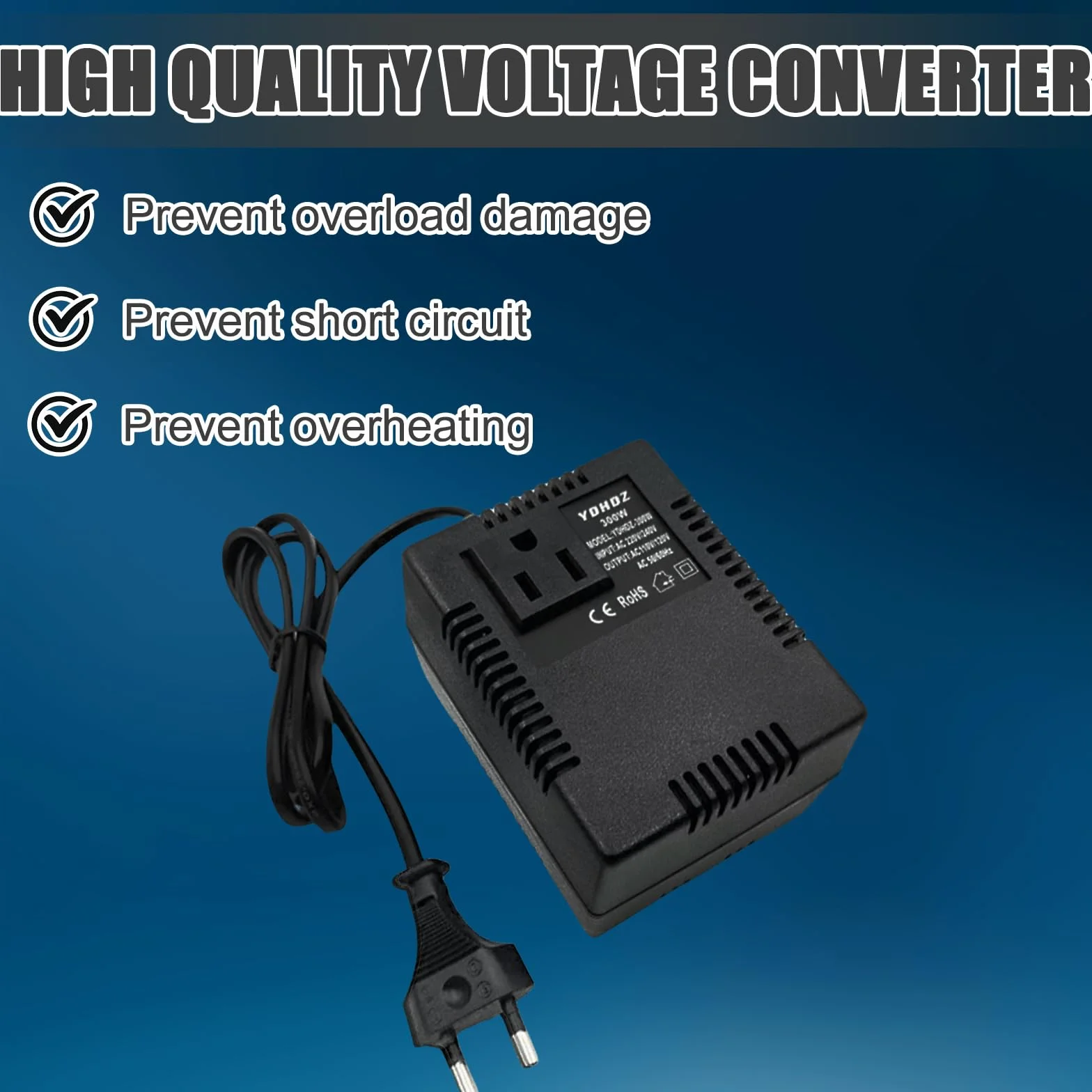 Przetwornica napięcia transformator 220 V na 110 V, 300 W krok w dół konwerter prądu adapter sieciowy adapter podróżny adapter prądu przetwornica napięcia wtyczka EU