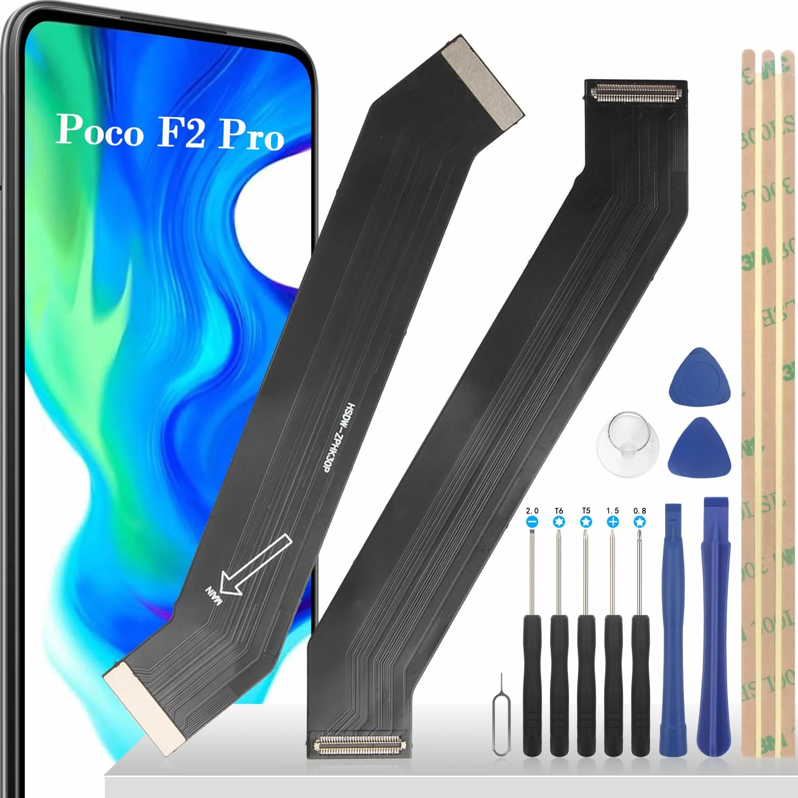 Gniazdo ładowania 6,67" do Xiaomi Poco F2 Pro M2004J11G Dock Connector Port Charger Ładowarka Mikrofon Audio Jack Flex kabel + narzędzie instalacyjne