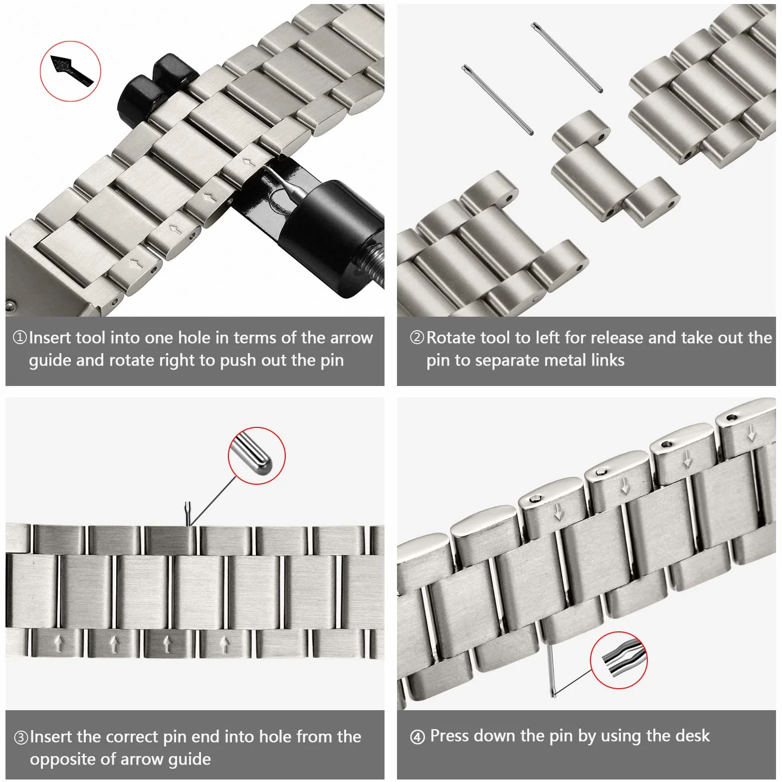 Netolo Metalowy pasek do zegarka Apple Watch 49 mm, 45 mm, 44 mm, 42 mm, 41 mm, 40 mm, 38 mm, pasek ze stali nierdzewnej, kompatybilny z Apple Watch SE SE 2 / iWatch serii 9, 8, 7, 6, 5, 4, 3, 2, 1