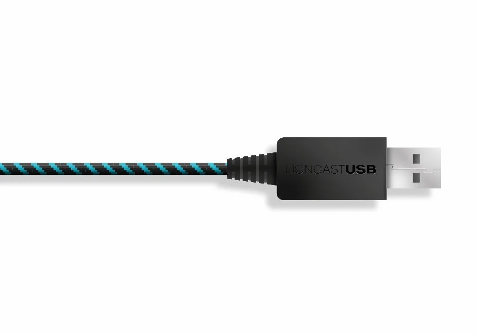 Kabel ładujący Lioncast/kabel USB/kabel kontrolera do kontrolera PS4 i Xbox One, 4m czarny/niebieski Micro USB/Essential Playstation 4 i Xbox One Akcesoria dla każdego gracza - opakowanie 2 szt.
