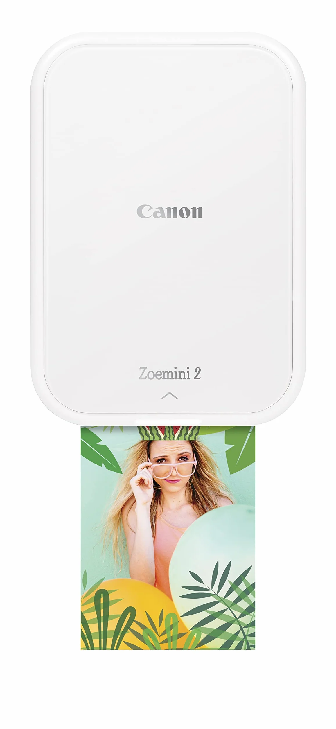 Canon Zestaw do drukowania Zoemini 2: Uchwyć i twórz w dowolnym miejscu - kompaktowa przenośna drukarka fotograficzna - Bluetooth 5.0 - szybkie ładowanie USB-C do przygód w podróży, perłowa biel