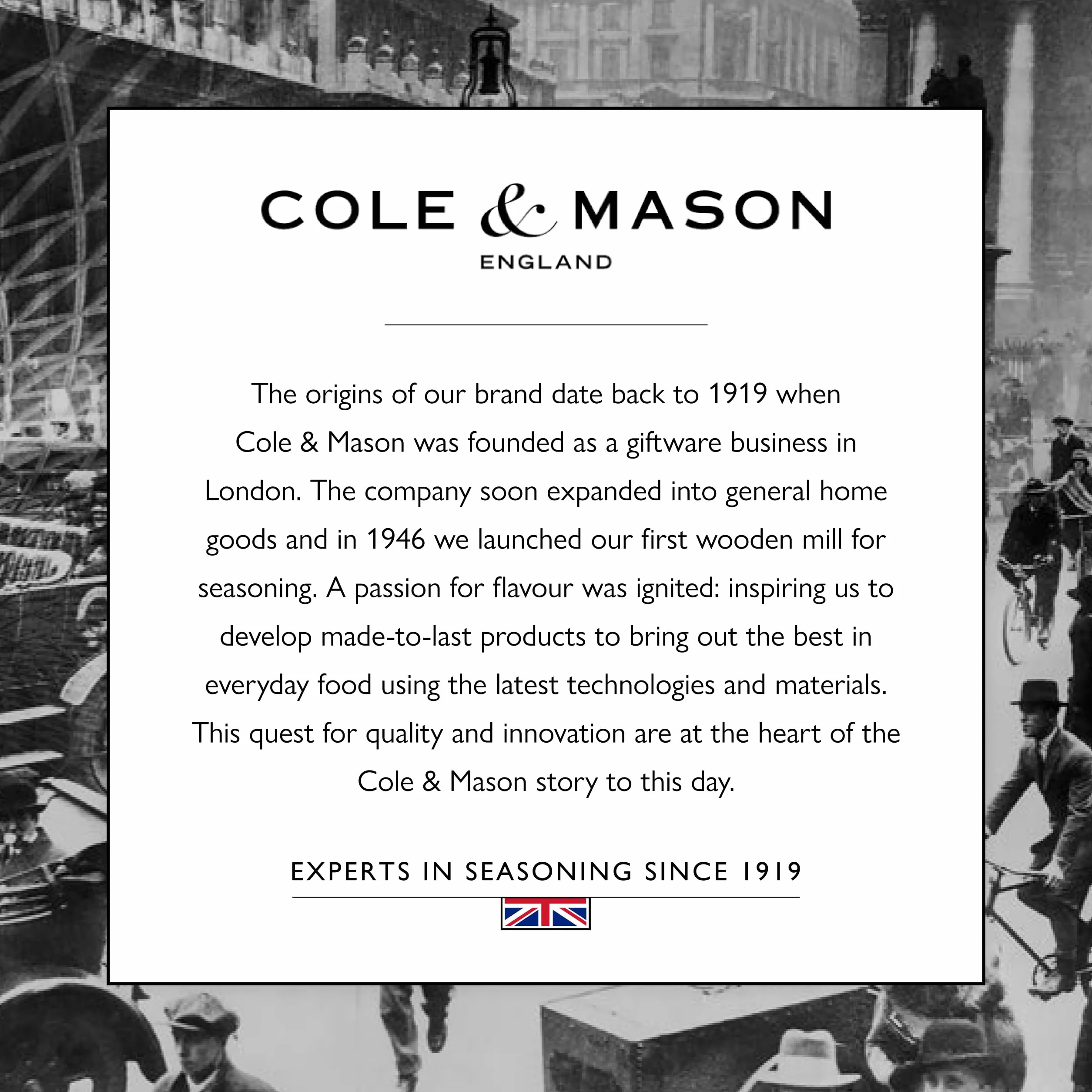Cole & Mason H233015 London Młynek do soli z drewna czekoladowego, niekorodujący mechanizm ceramiczny, młynek do soli z regulowanym mieleniem, drewno bukowe, 130 mm, młynek do przypraw, mechanizm