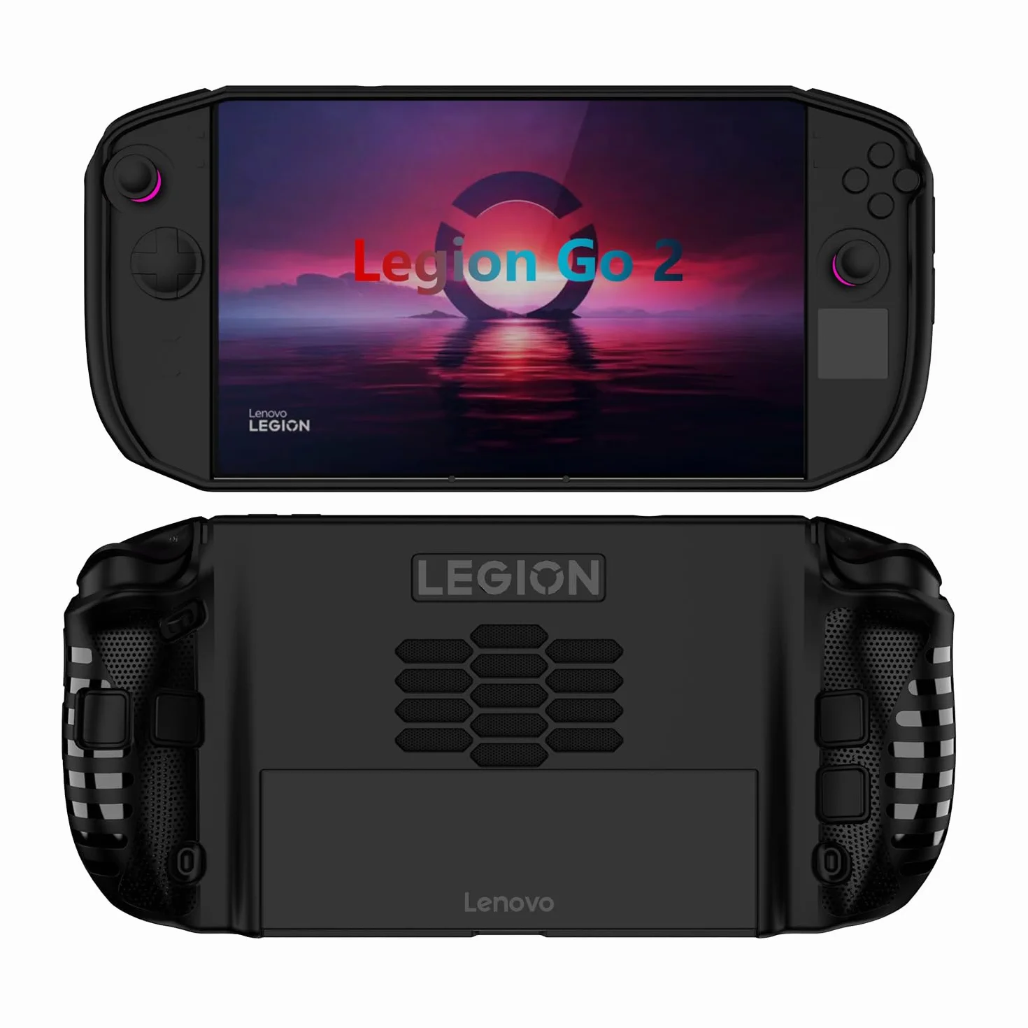 Etui na Lenovo Legion Go 2, Ultracienkie Miękkie TPU Etui z Podpórką, Shockproof Ochronne Kickstand Case dla Lenovo Legion Go 2-Czarny