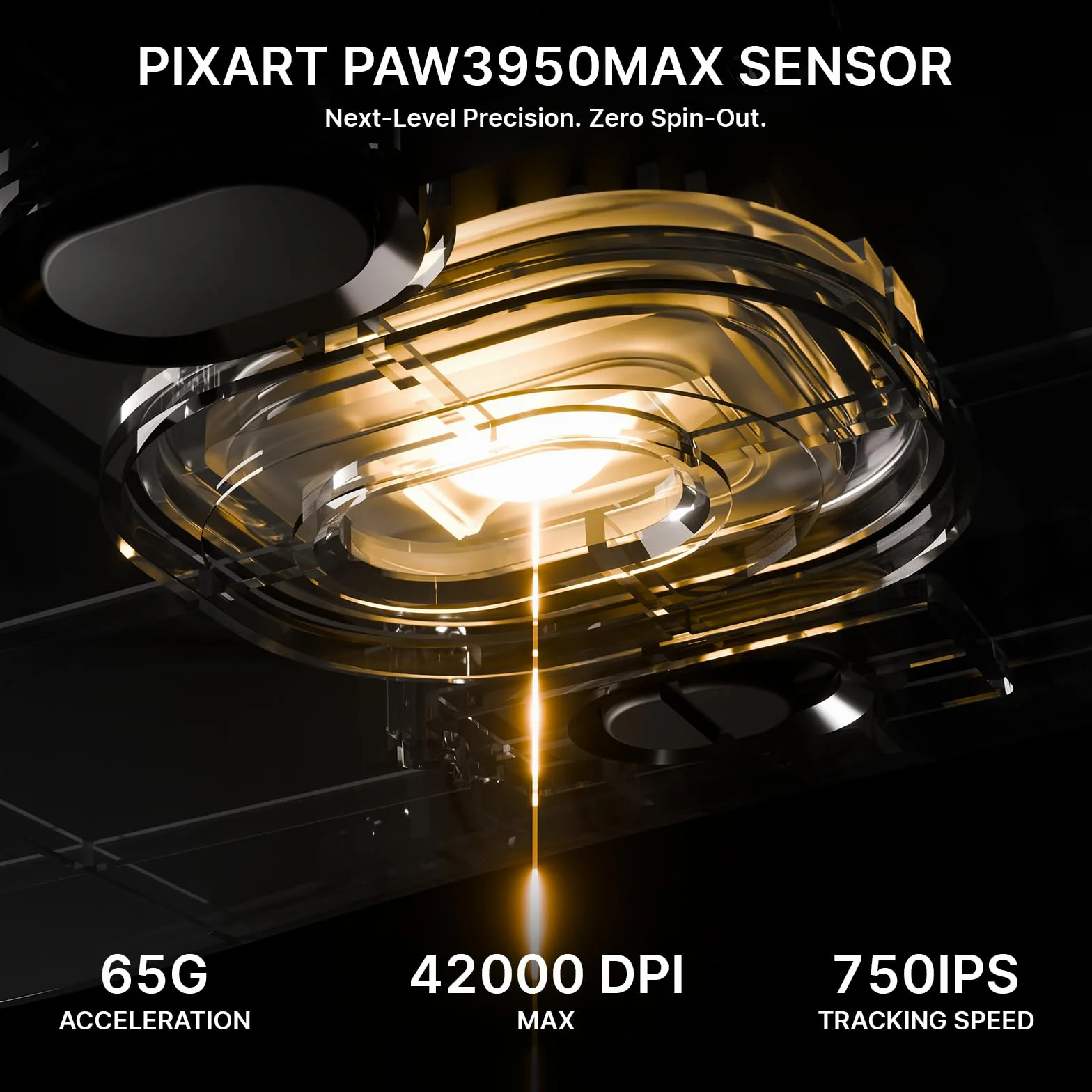 ATTACK SHARK V8 Bezprzewodowa Mysz Gamingowa 8000Hz, Chip Nordic 54L15, Sensor PAW3950MAX, 59g Ultralekka, 42000 DPI, 20 000 FPS, Ergonomiczna, BT / 2,4GHz / Przewodowa, Powłoka Ice, PC/Win, Czarny