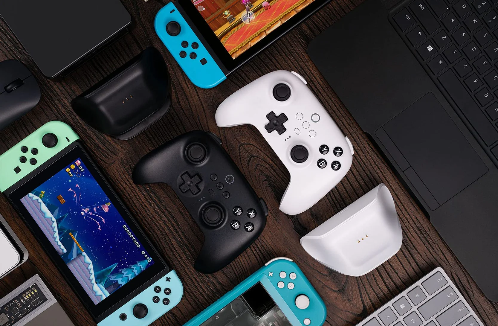 8Bitdo Kontroler, Biały, L