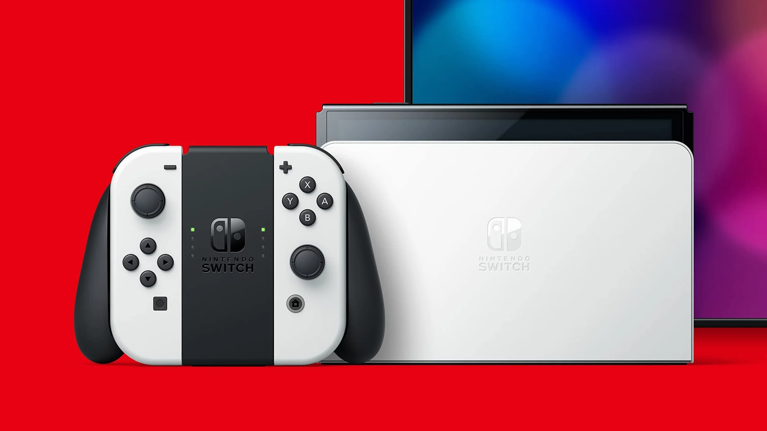 Nintendo Konsola Nintendo Switch, Biały/Czarny, 7"