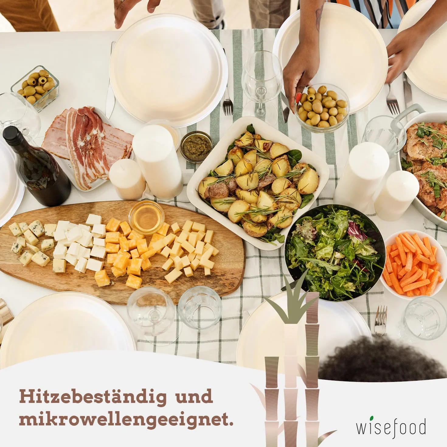 wisefood Zestaw 50 jednorazowych misek na zupę Bababaisse, okrągłe, białe, 350 ml, jednorazowe miski kartonowe, idealne do frytek lub sałatek, biodegradowalna zastawa stołowa z trzciny cukrowej, bez