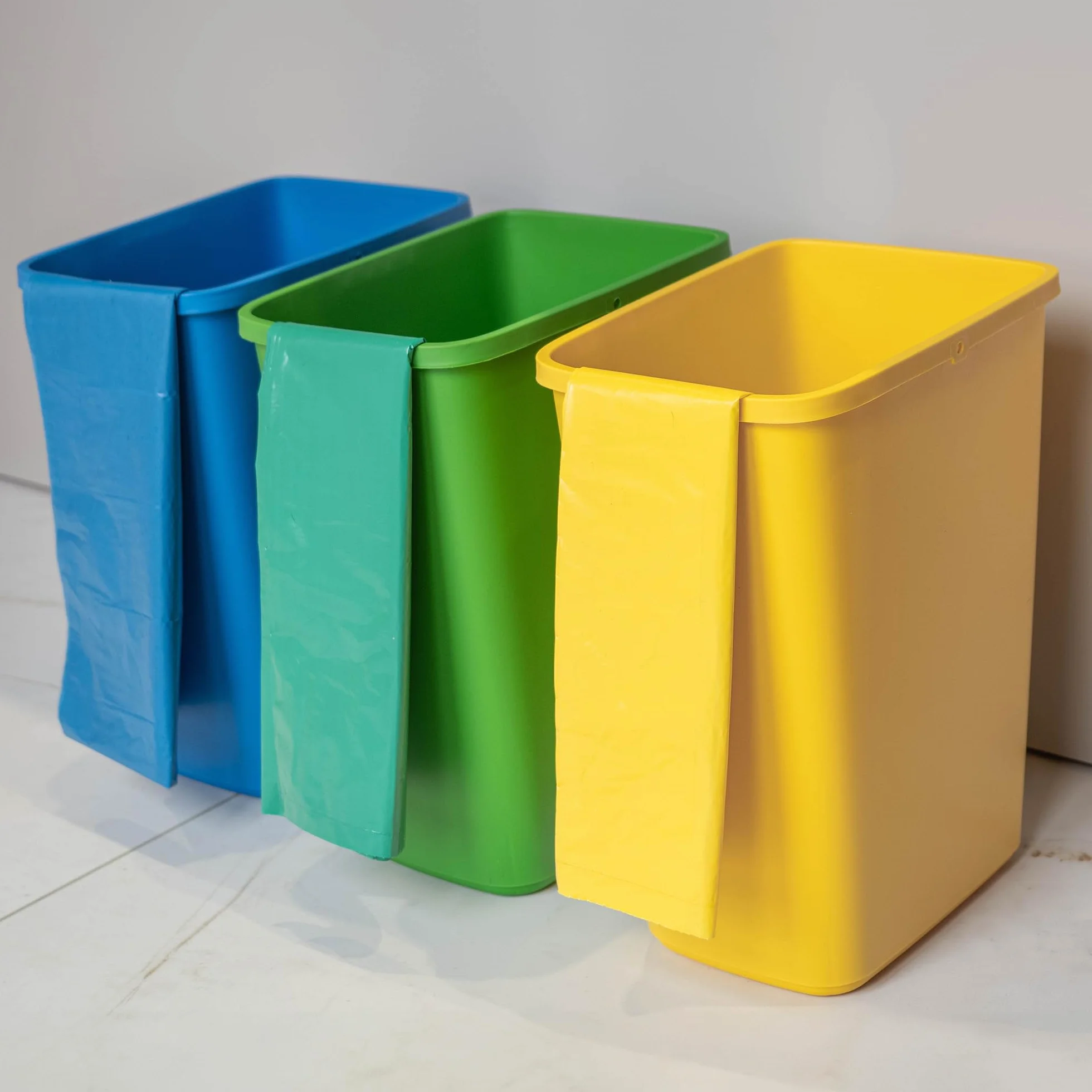 KADAX Sorter odpadów 3x12 l do segregacji szkła plastiku papieru