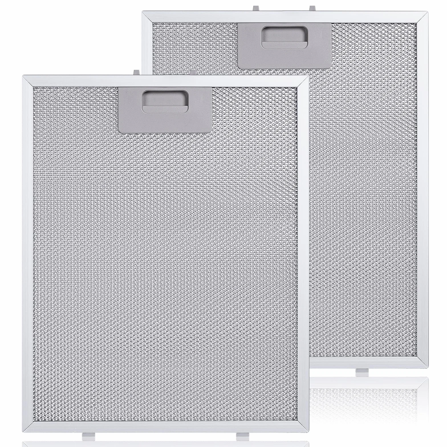 2-pak metalowych filtrów przeciwtłuszczowych do okapu kuchennego - 320 x 260 mm, aluminiowy filtr przeciwtłuszczowy, filtr zamienny, metalowy filtr przeciwtłuszczowy do okapów kuchennych