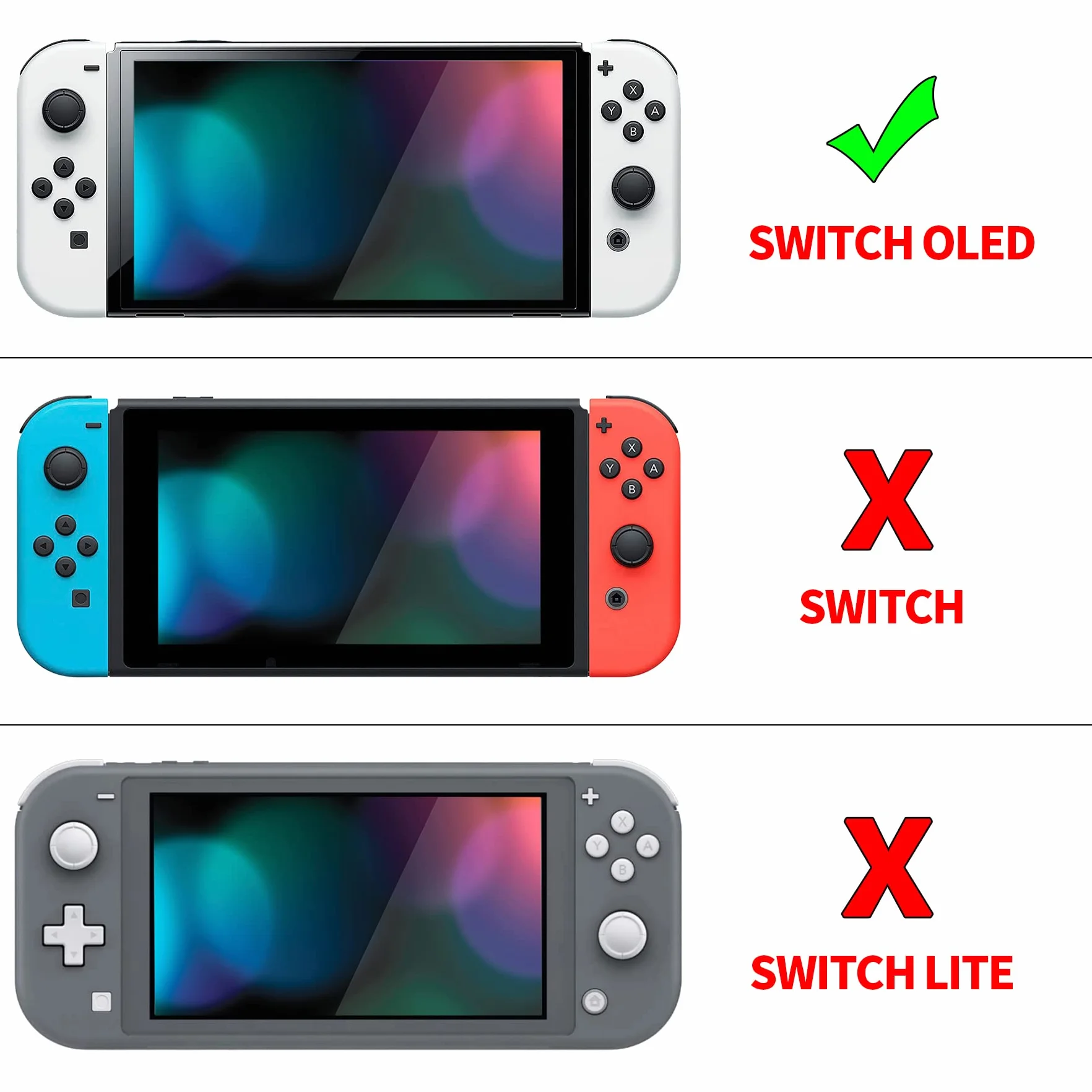 PlayVital Etui Ochronny do Nintendo Switch OLED Case Hard Shell,AlterGrips Dokowalna Futerał do Switch OLED,Protective Cover z Kciuka Caps&Caps Przycisków-Wielka Fala Kanagawie