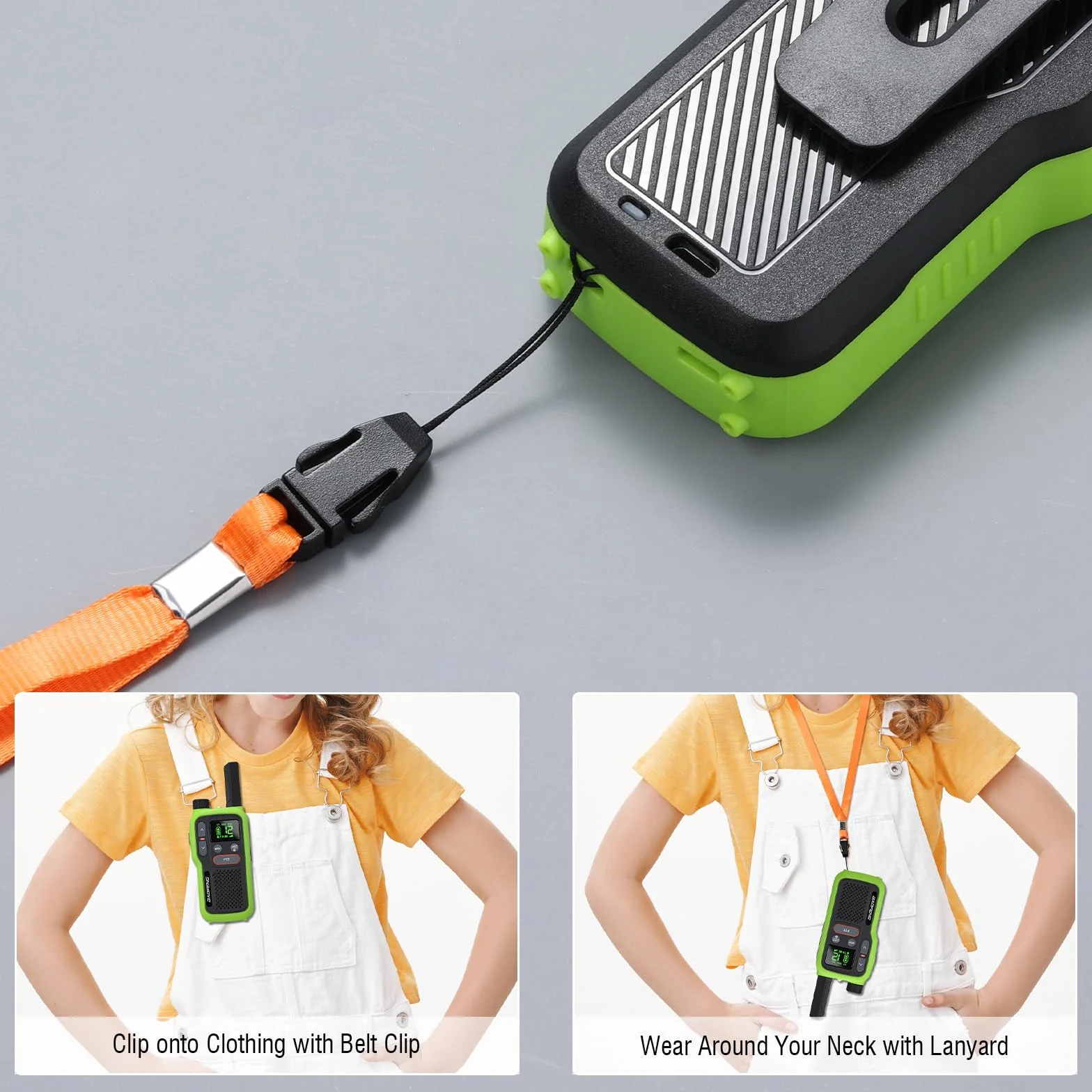 BAOFENG GT-18 Walkie Talkie PMR446 Radio bez Licencji dla Dorosłych Dzieci, Walky Talky z Akumulatorem 1500 mAh, Podwójny Przycisk PTT, 16 Kanałów, Skanowanie, Latarka do Pieszych Wędrówek po Kempingu