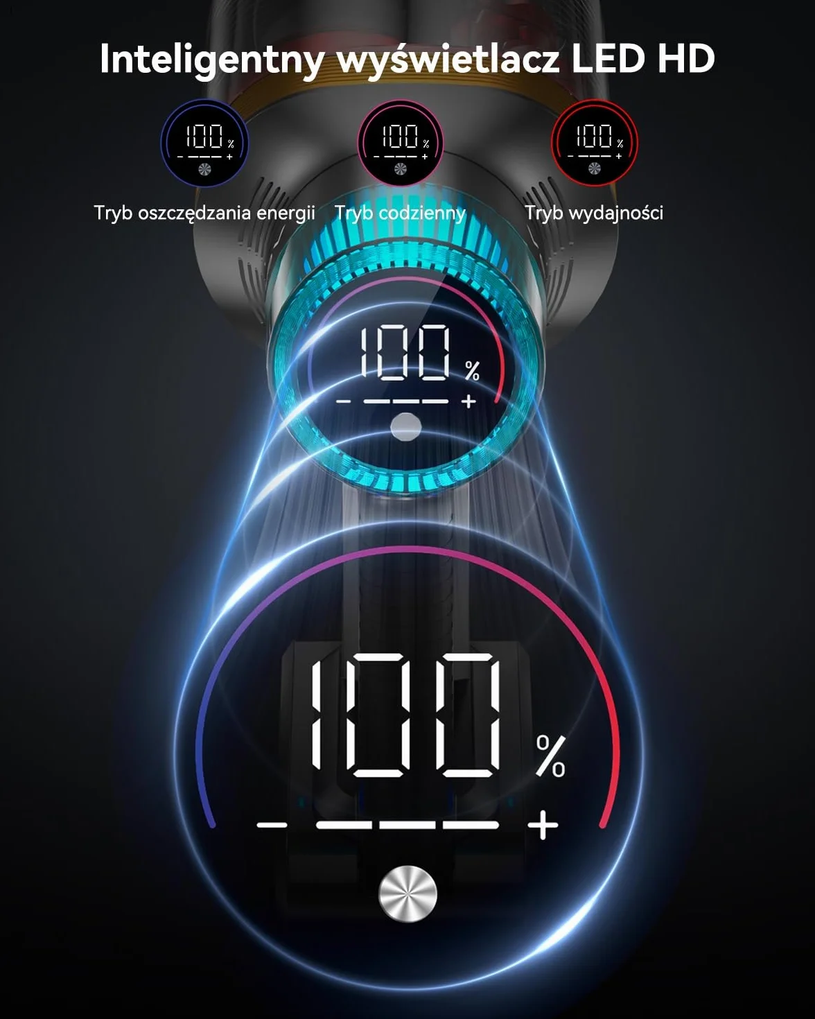 aonus A9MAX bezprzewodowy odkurzacz miotłowy 58Kpa 600W 1.8L 75 minut