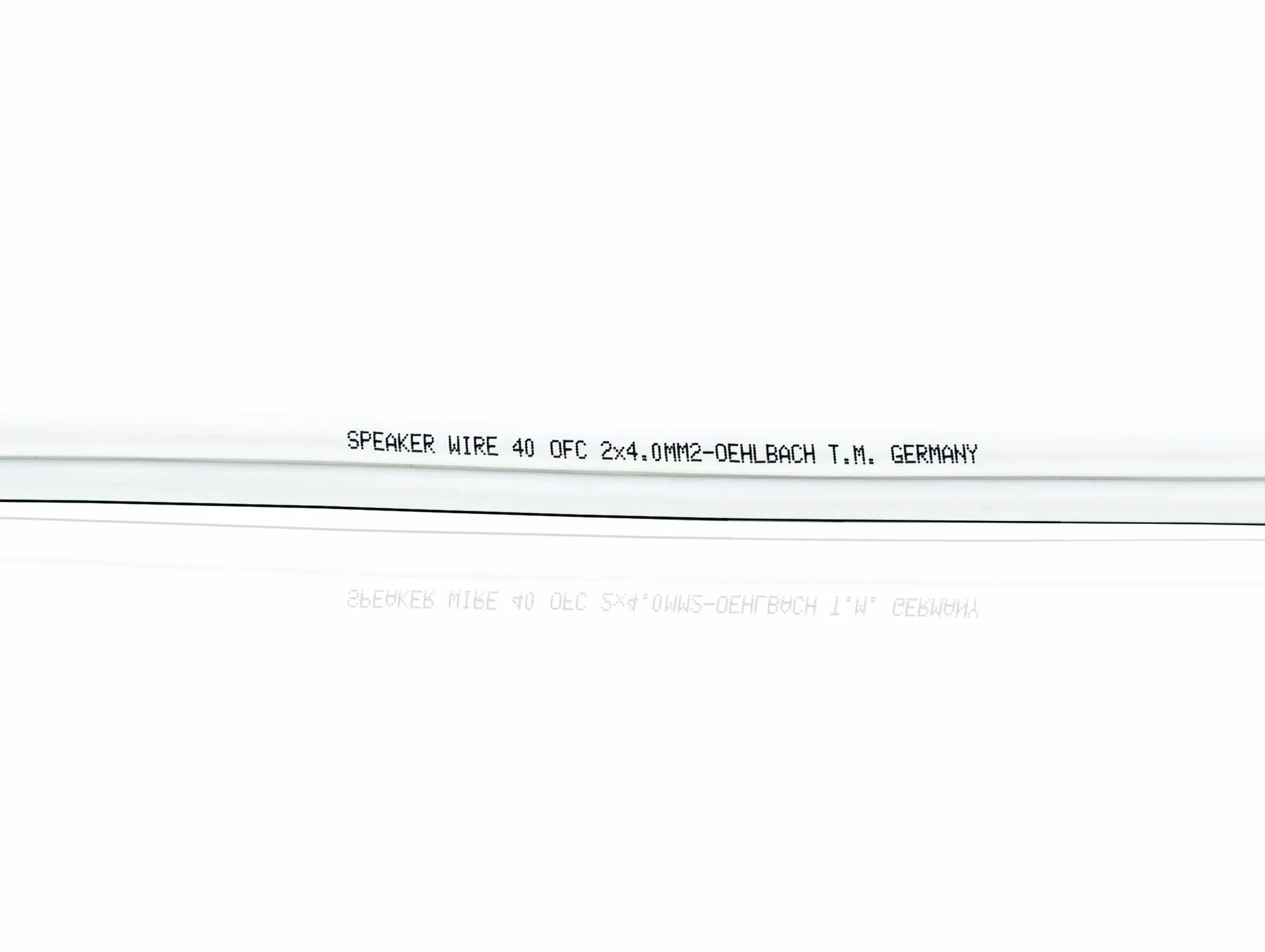 OEHLBACH Speaker Wire SP-40 - Stereo HI-FI Kabel Do Głośników - Skrzynkowy Z OFC (Miedź Beztlenowa) 2 x 4,0 mm² - Mini Cewka Głośnika - Przezroczysty 10 m