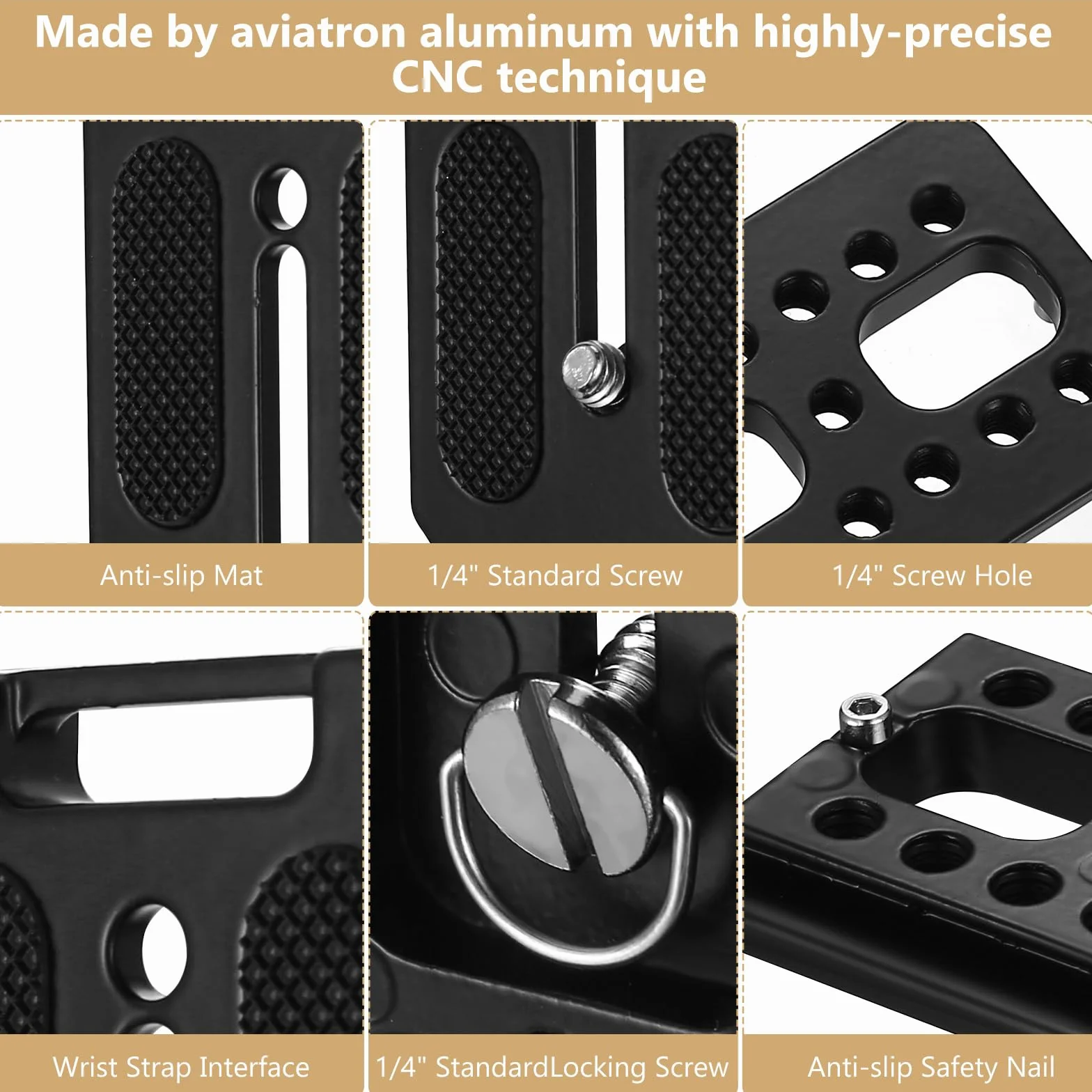 Wspornik DSLR L do Arca Swiss Quick Release Plate, poziomy pionowy uchwyt na statyw do kamery L ze śrubą 1/10.2 cm, kompatybilny ze statywem DJI Canon, Nikon, Sony, akcesoria do statywu