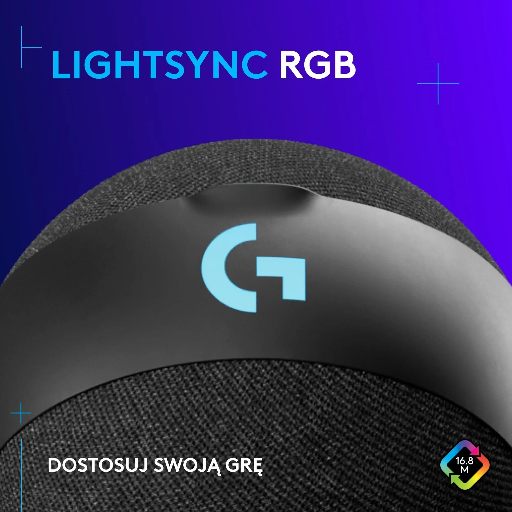 Logitech G Yeti Orb Mikrofon pojemnościowy RGB do gier z LIGHTSYNC, mikrofon USB do przesyłania strumieniowego, kardioidalny, USB Plug and Play do komputera PC/Mac – czarny