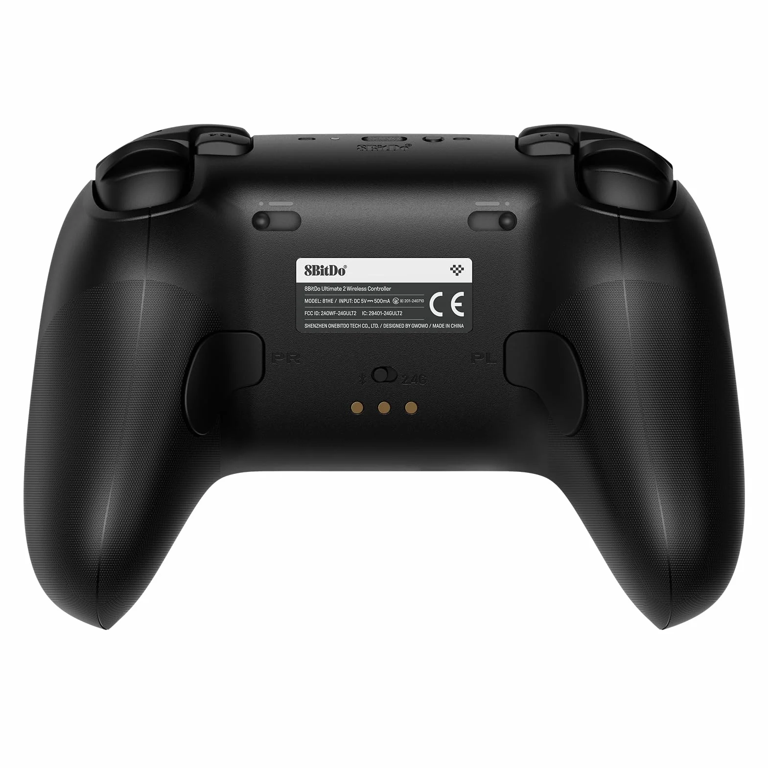 8BitDo Ultimate 2 Wireless Controller for Windows PC, Apple, Steam & Android, Gaming Controller with TMR Joysticks, Hall/Tactile Triggers, Motion Control, RGB Fire Ring, 1000Hz Polling Rate, Black