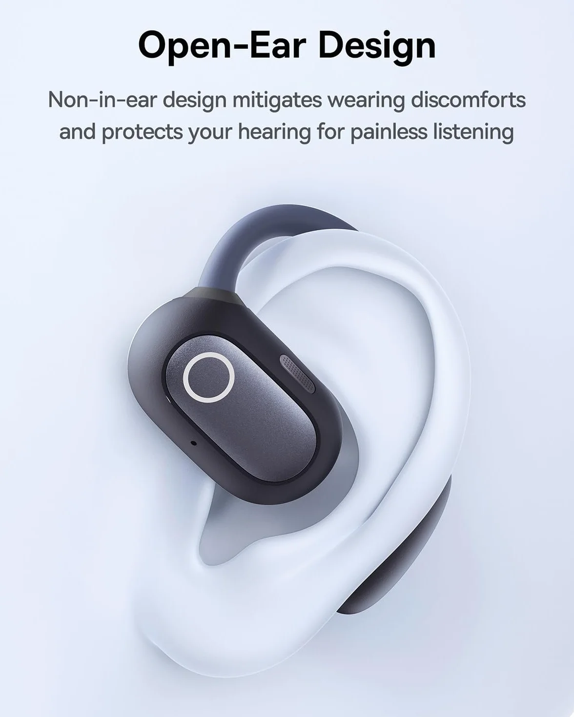 Baseus Eli Sport 1 słuchawki douszne z otwartymi uszami, Bluetooth, kierunkowa akustyka, mocny bas, ultralekkie, wodoszczelność IPX4, mikrofon ENC, bezprzewodowe słuchawki Bluetooth 5.3 do biegania,