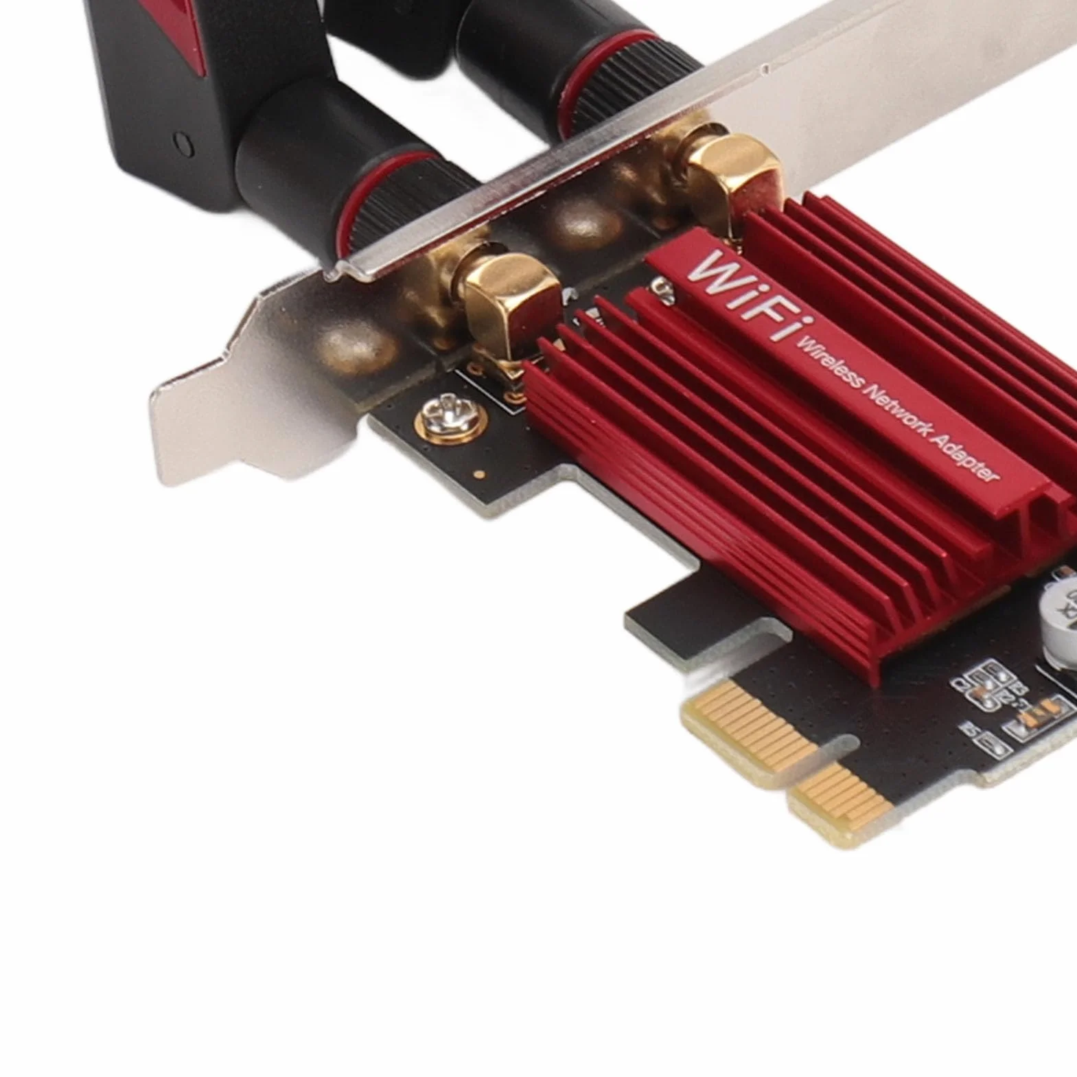 7260AC WiFi 6 PCIE karta WiFi do komputera stacjonarnego, karta Pro PCIE WiFi, 1200 Mb/s 2,4 G 5G dwupasmowa karta sieciowa BT4.0 PCIE z 2 wzmocnieniem 10dBi dla 7 8 10 11