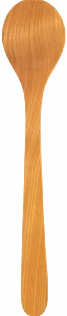 Teemando Eleganckie sztućce do sałaty drewno wiśniowe 35 cm 2-częściowe