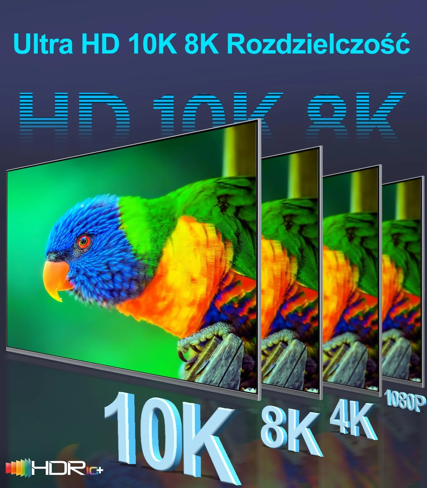 Sniokco 10K 8K 4K Kabel HDMI 2.1 48Gbps 2M Certyfikowany Ultra Wysokiej Prędkości Kabel HDMI® 0.01ms 4K 240Hz 165Hz 120Hz 8K 60Hz eARC Netflix HDCP 2.3 2.2 HDR10+ TV Monitor Projektor Roku X-box