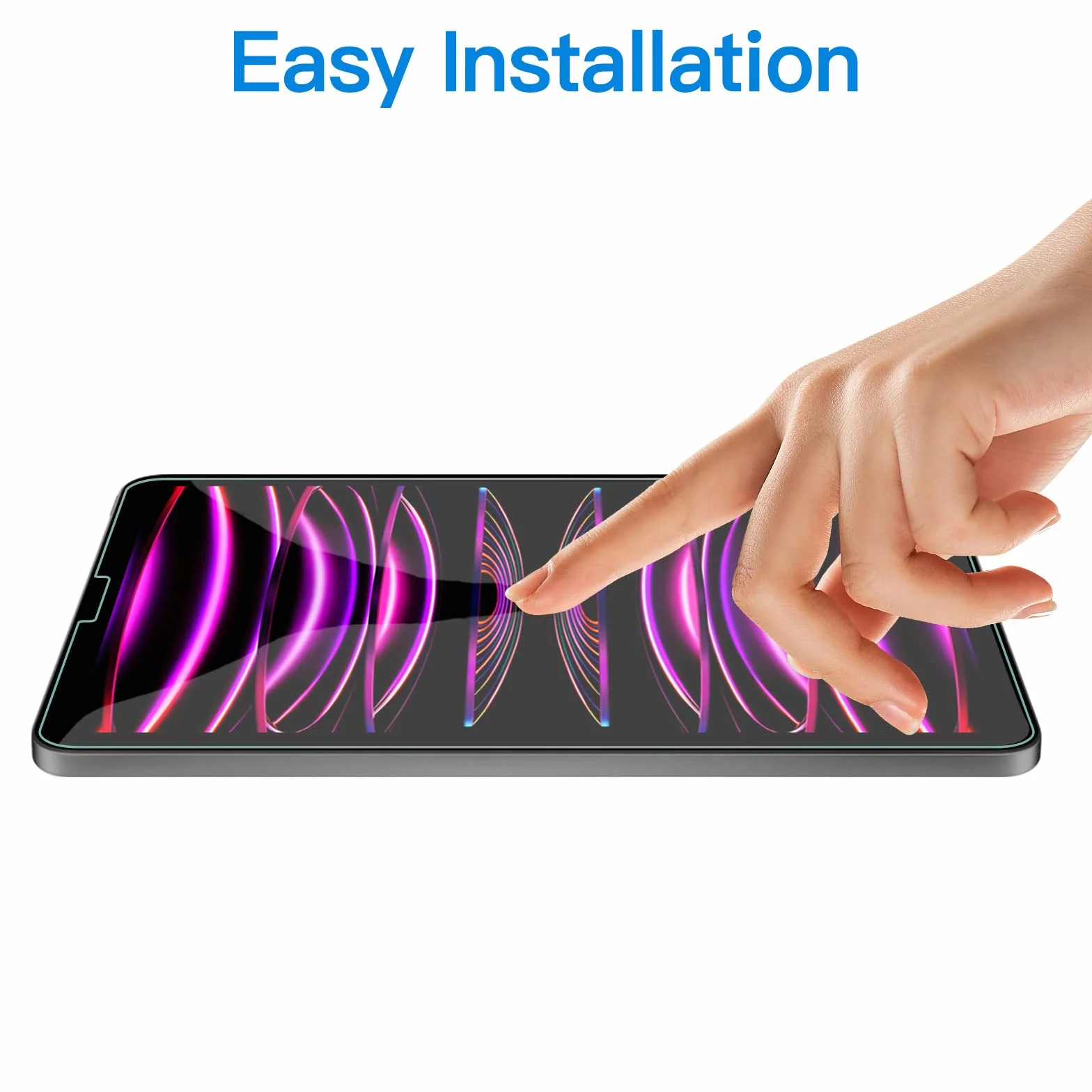 JETech Folia Ochraniacz Ekranu dla iPad Air 5/4 10,9 cali, iPad Pro 11 Cala (2022/2021/2020/2018 Modele), Kompatybilny z Face ID, Screen Protector z Szkło Hartowanego Flim