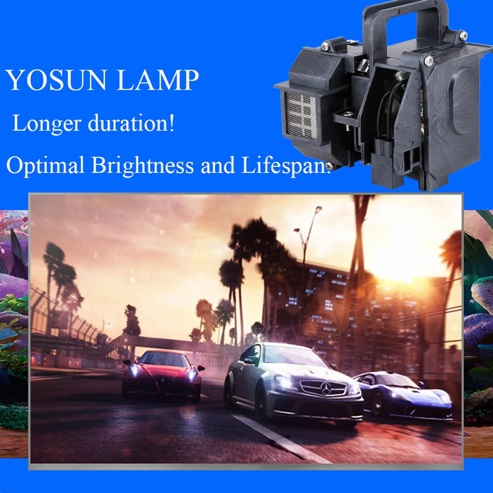 YOSUN v13h010l49 lampa projektorowa do Epson elplp49 powerLite kino domowe 8350 8345 8500ub 8700ub 8100 6100 6500ub zamiennik lampy projektora żarówka