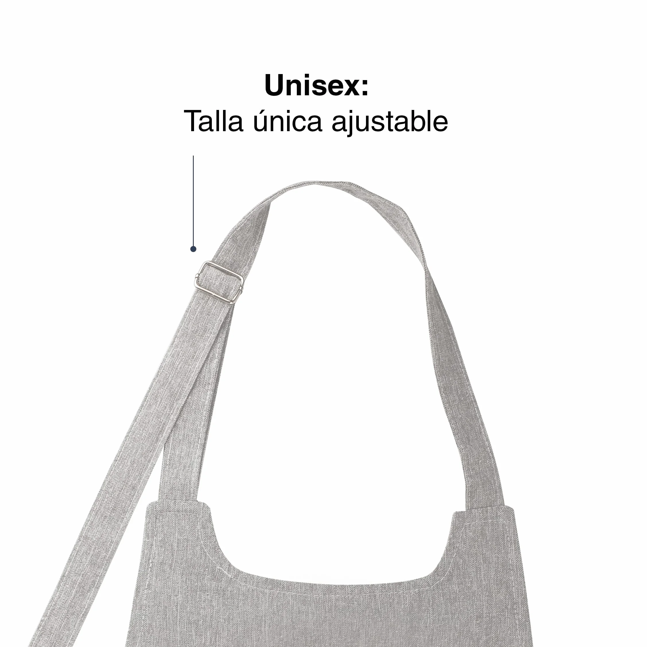 Lacor - 60082 - Fartuch kuchenny Unisex, Fartuch o prostym, eleganckim i oryginalnym wyglądzie, wymiary 68x83 cm, kolor szary