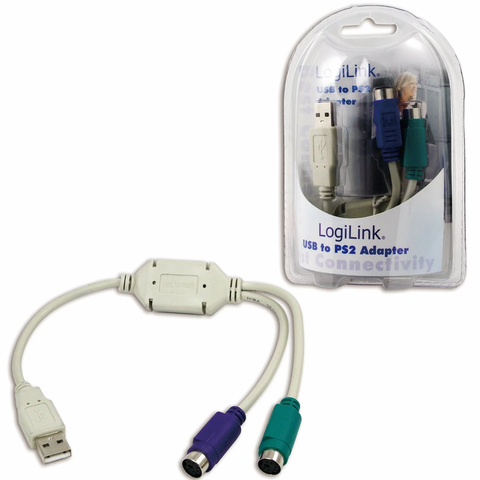 LogiLink Adapter USB do 2x PS/2