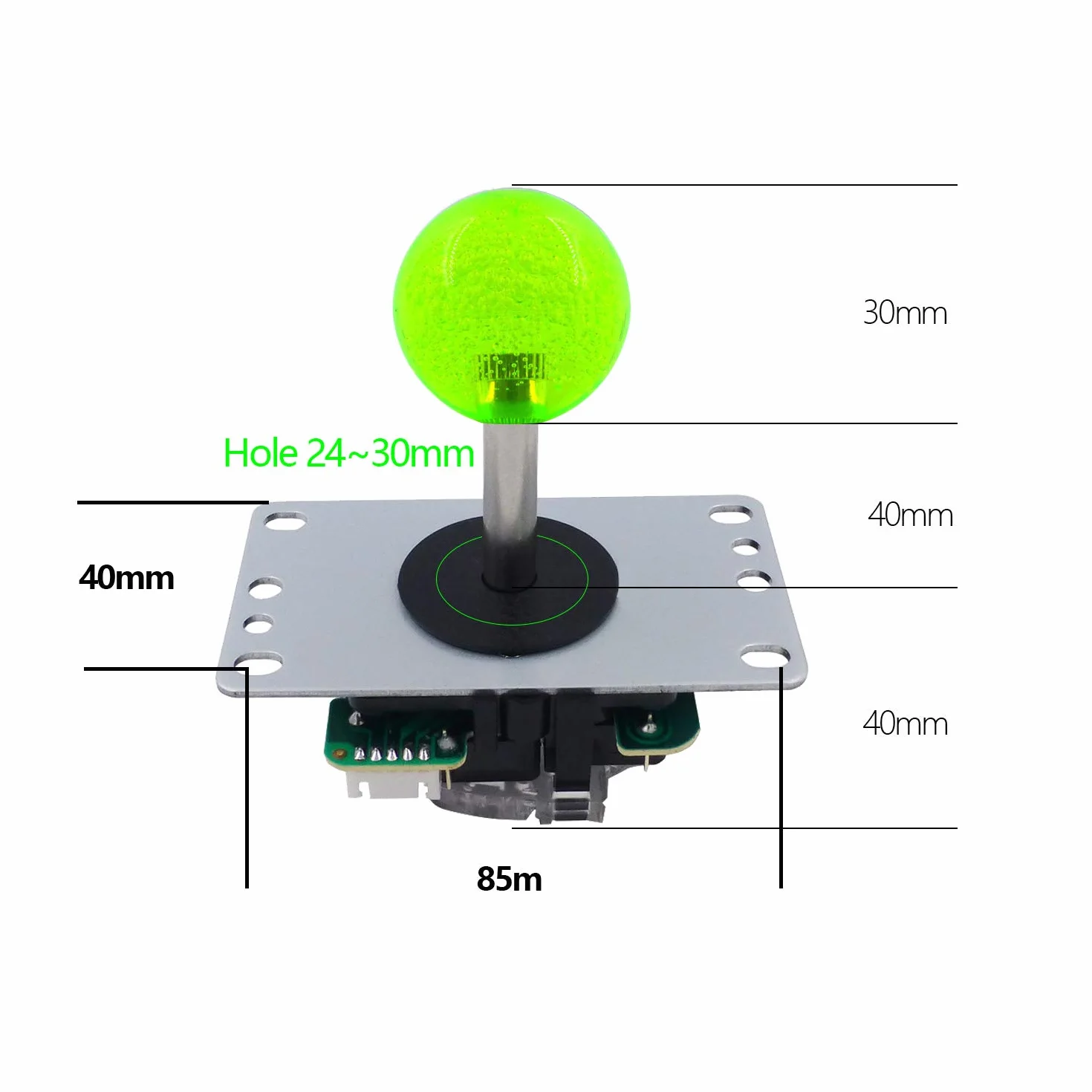 SJ@JX Gra zręcznościowa LED, kontroler, lampa, koder USB, 2 gracze, gamepad, mikroprzełącznik, przycisk światła, 8-drożny joystick LED, do Nintendo Switch PC PS3, Retrop, Raspberry Pi MAME