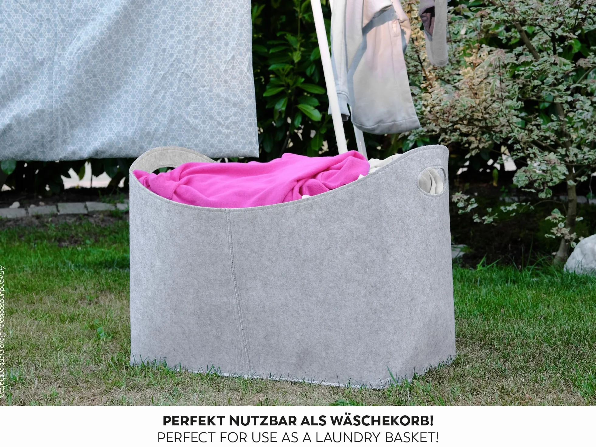 Rubberneck Kosz na zakupy torba filcowa XL składana Shopper Bag szary