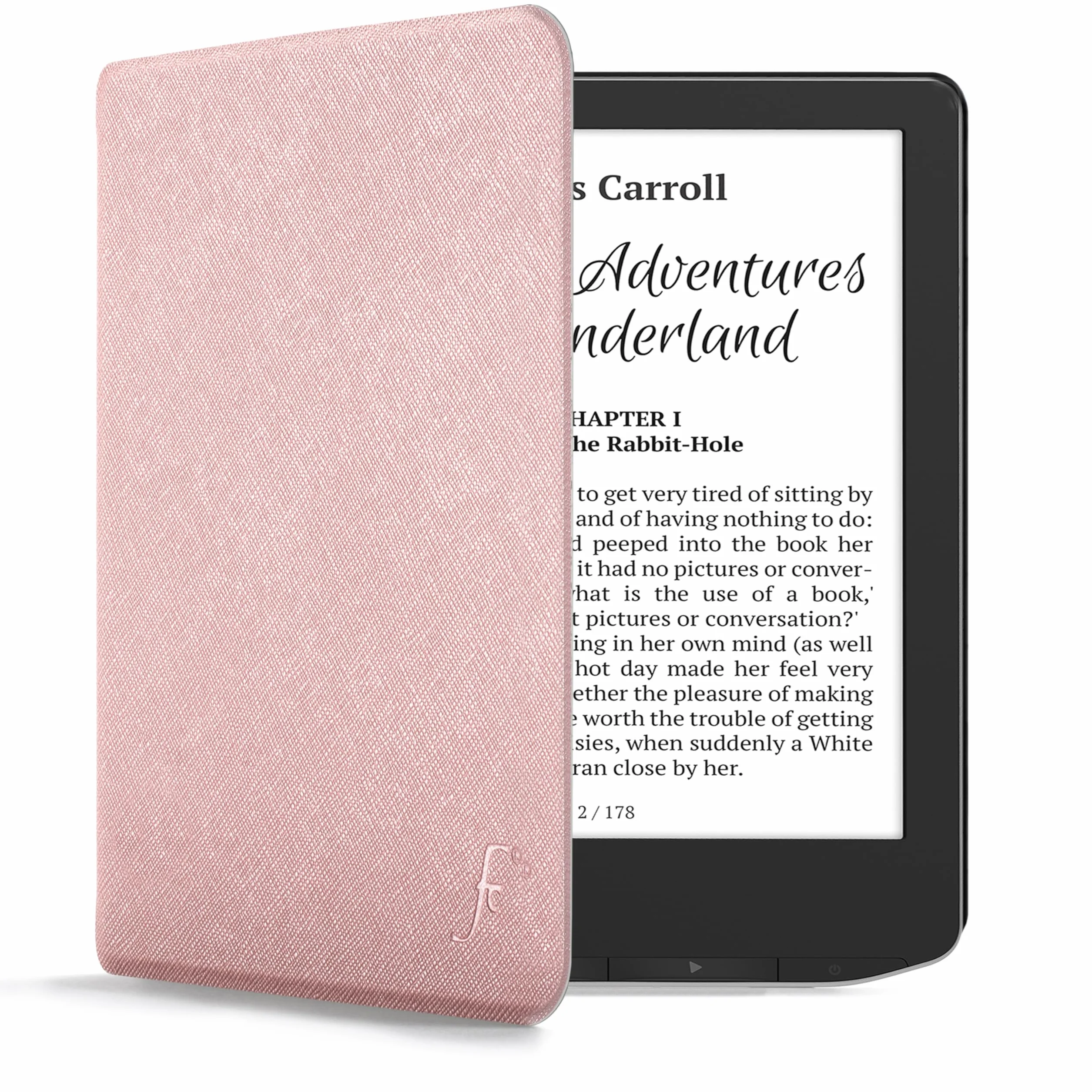 Forefront Cases Etui na Pocketbook Verse i Verse Pro (model: 2023) - Smukłe, lekkie i ochronne etui z funkcją Smart Auto Sleep (obudowa) - różowe złoto