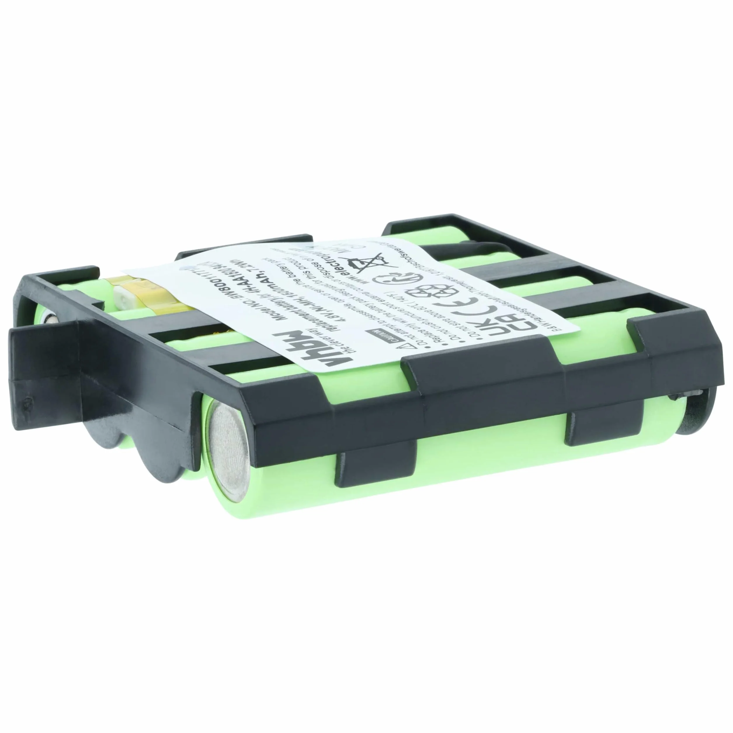 vhbw Akumulator kompatybilny ze stymulatorem mięśni Compex - zastępuje Compex 4H-AA1500, 941210, 941213 - (NiMH, 1500 mAh, 4,8 V) - akumulator, akumulator zastępczy