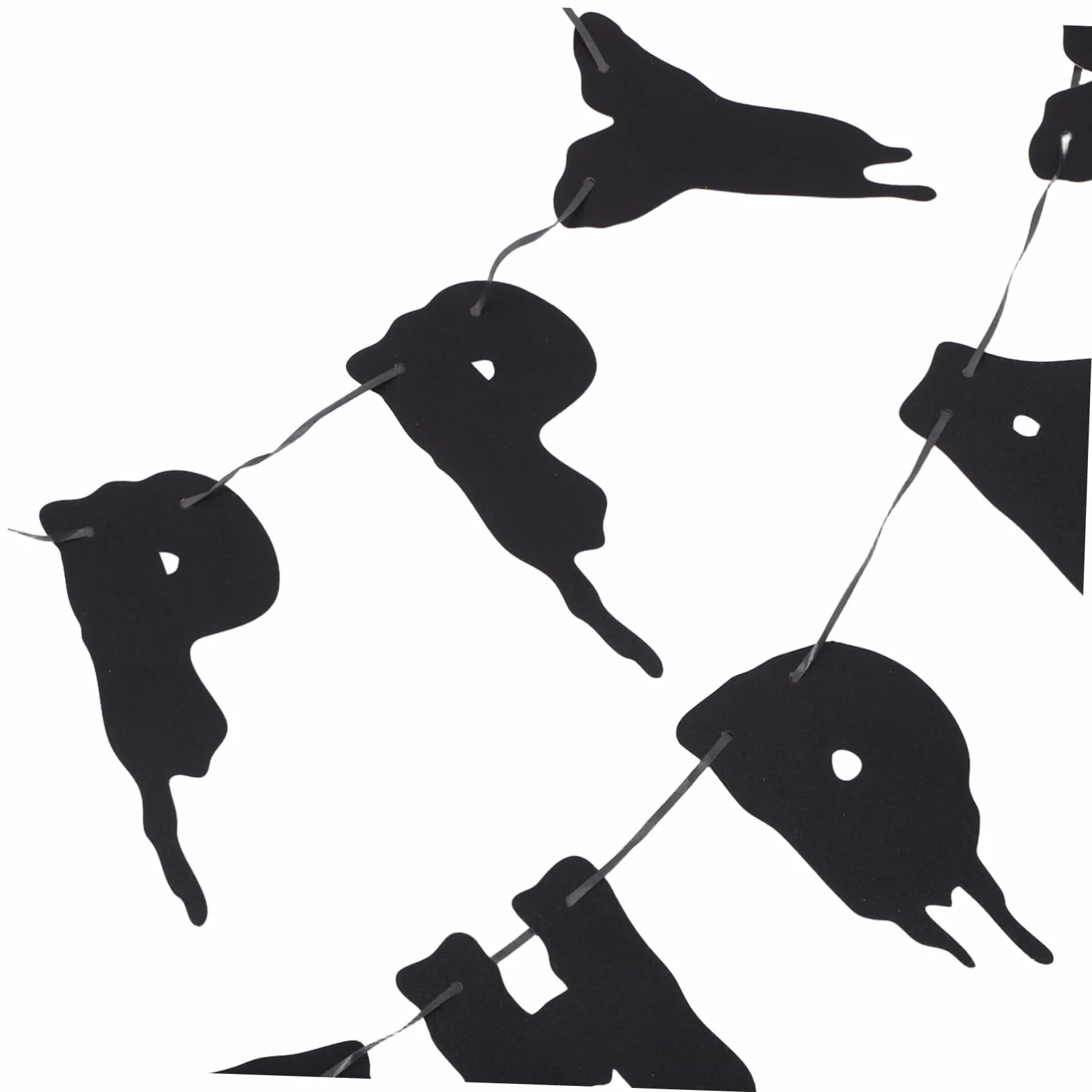 STOBAZA Halloween Birthday Party Banner Ghost Skeleton Decorations Paper Bunting Indoor Outdoor Festival