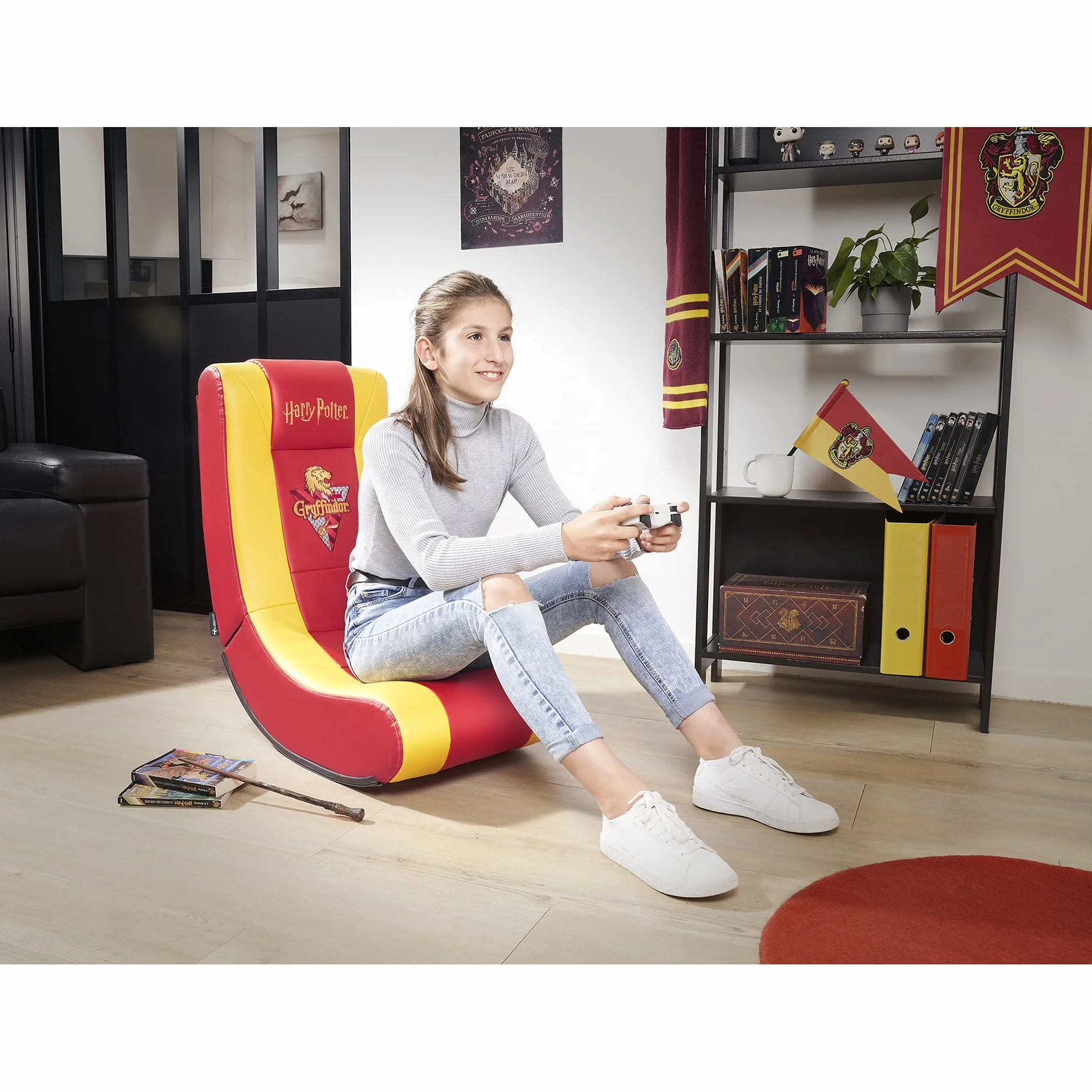 Harry Potter – Rock'n'seat junior gamer chair – krzesło do gier dla dzieci/młodzieży, oficjalna licencja