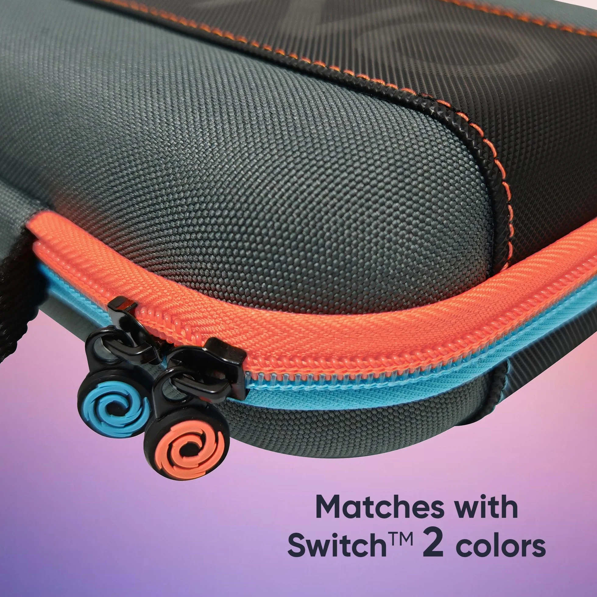 Oniverse Etui ochronne kompatybilne z Nintendo Switch 2/OLED/Switch – Sztywna wodoodporna torba z uchwytem, Wyściełane wnętrze, Miejsca na gry, Siatkowa kieszeń – Szary