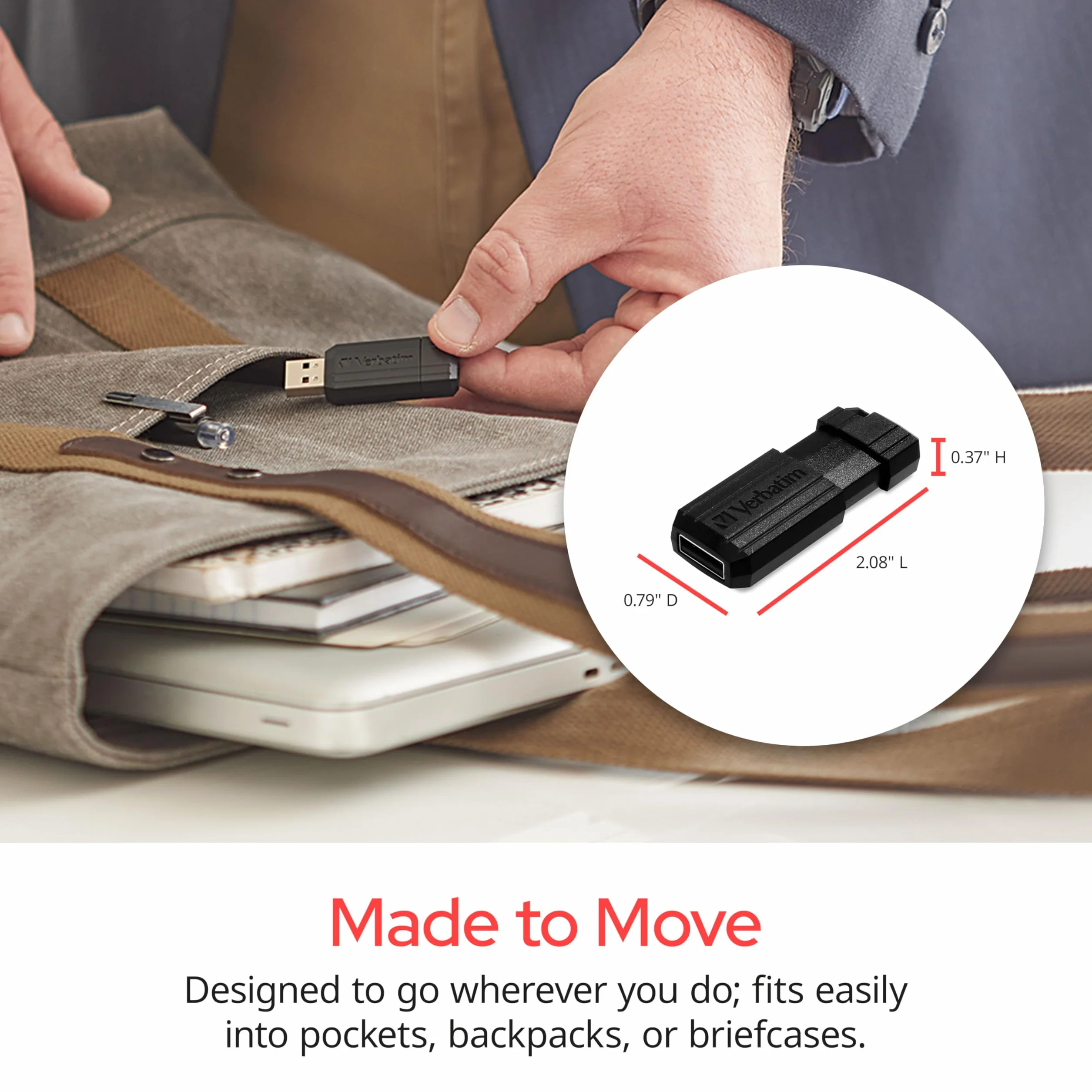 16GB Verbatim Store&Go PinStripe Black