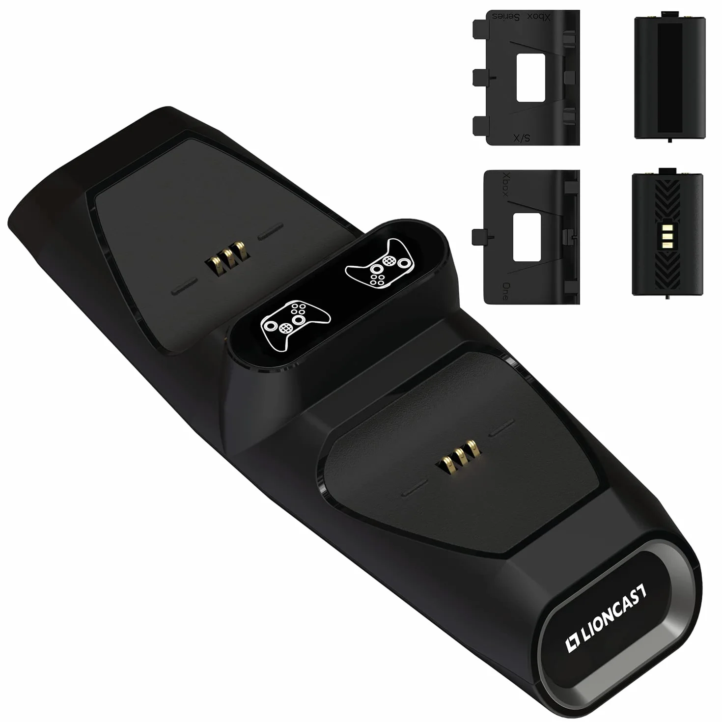 Lioncast Stacja ładująca do konsoli Xbox Controller z akumulatorem 1200 mAh