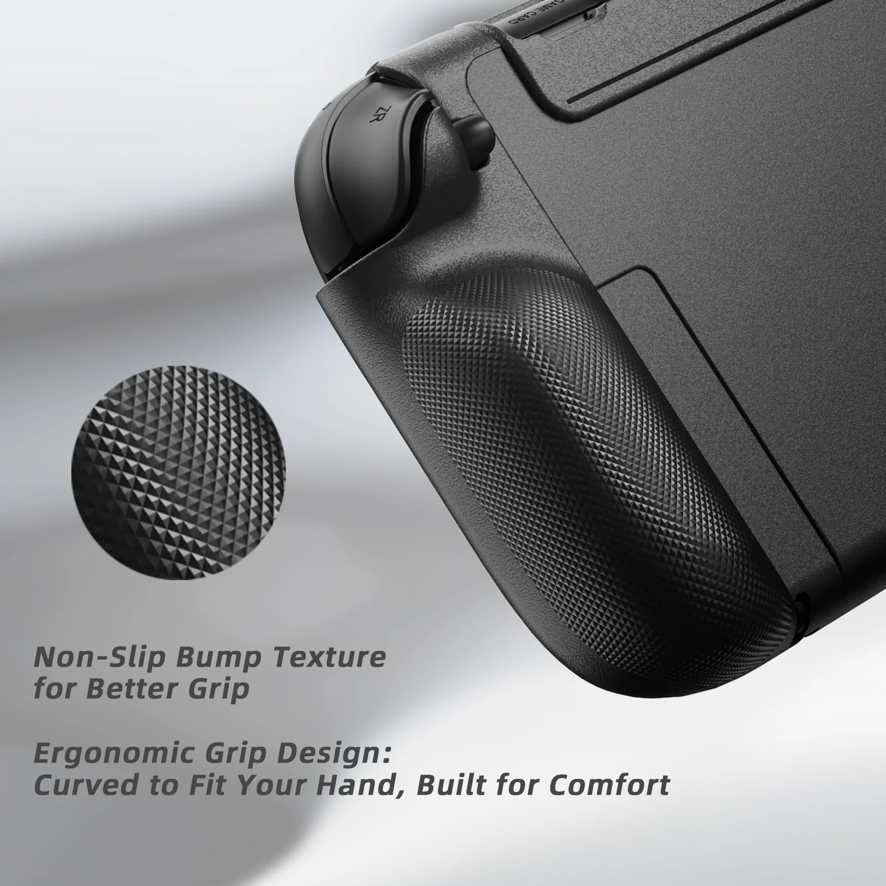 PlayVital Etui Ochronne Grip Tpu do Switch 2 Akcesoria,Ochronny Pokrowiec do Switch 2 Joycon z Nakładkami Joystick – Czarne