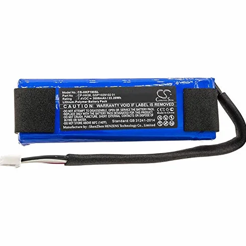 TECHTEK Bateria 3000mAh kompatybilny z [Harman/Kardon] Go Play, Go Play Mini, GO+ zastępuje CP-HK06, GSP1029102 01 FBA