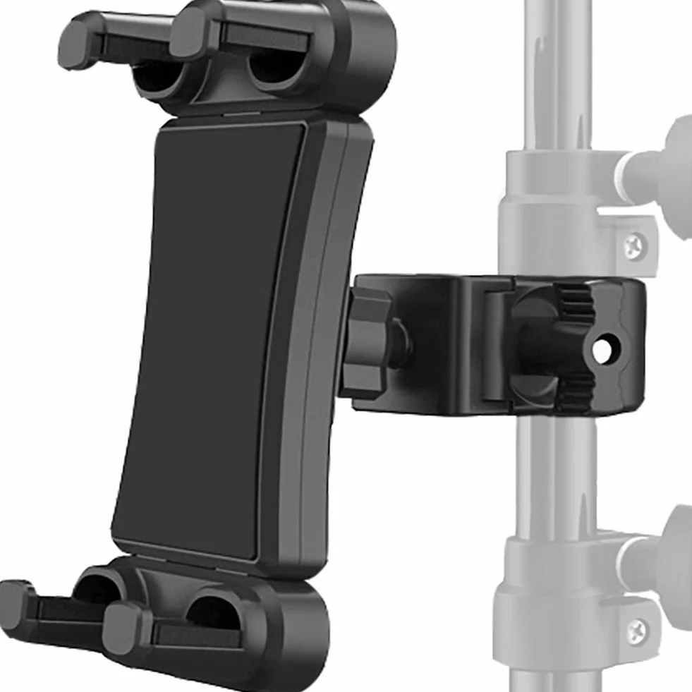Stojak na tablet, bieżnia, uchwyt na tablet, rower treningowy, uchwyt na tablet, obracany o 360°, stojak na tablet, stojak na mikrofon, biurko, kierownicę, do smartfonów i czytników e-booków 4,5