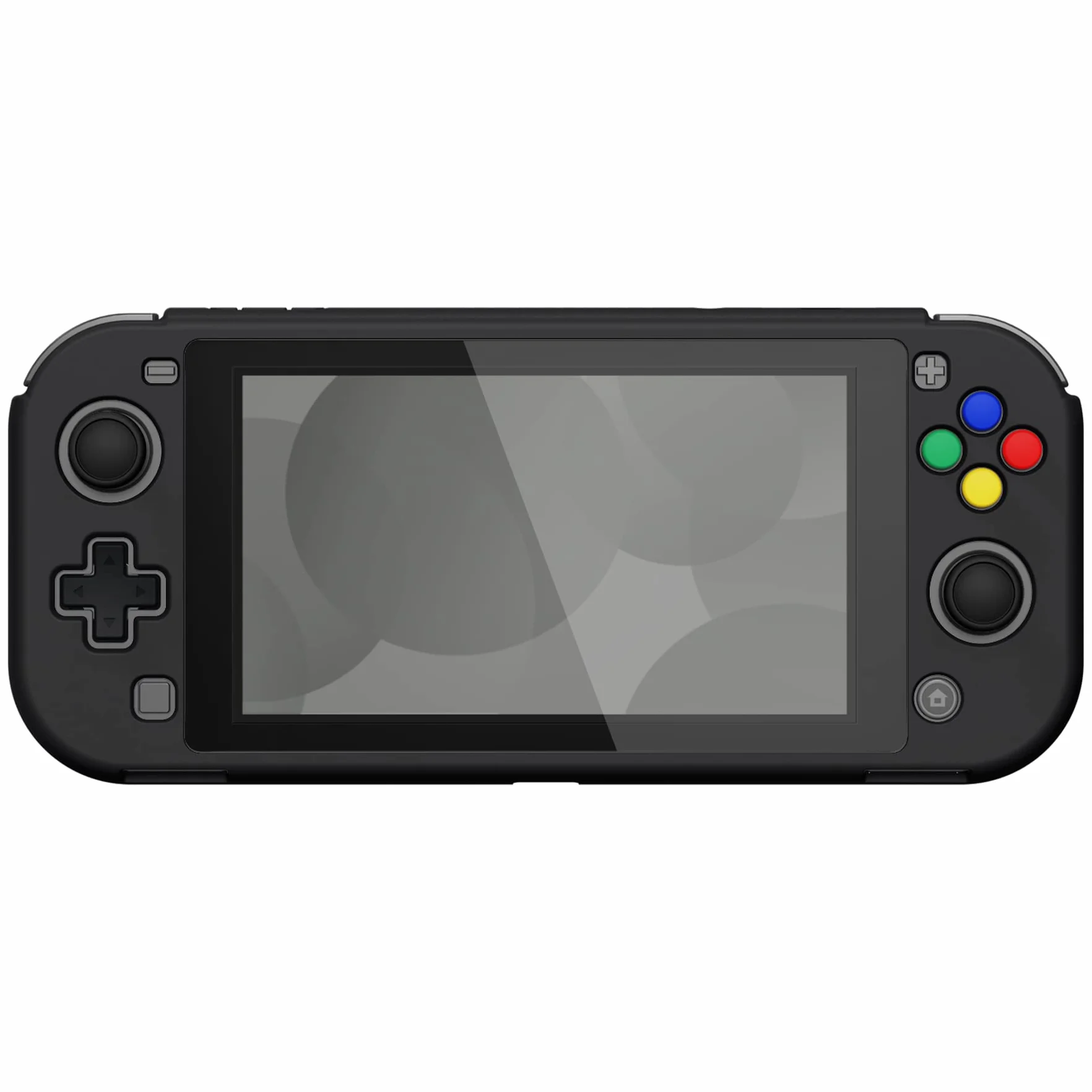 eXtremeRate PlayVital Etui Ochronny do Switch Lite,Obudowa Protective Cover do Switch Lite,Case Hard Shell z Ochraniacz Ekranu&Kciuka Caps&Caps Przycisków Stickers-Czarny
