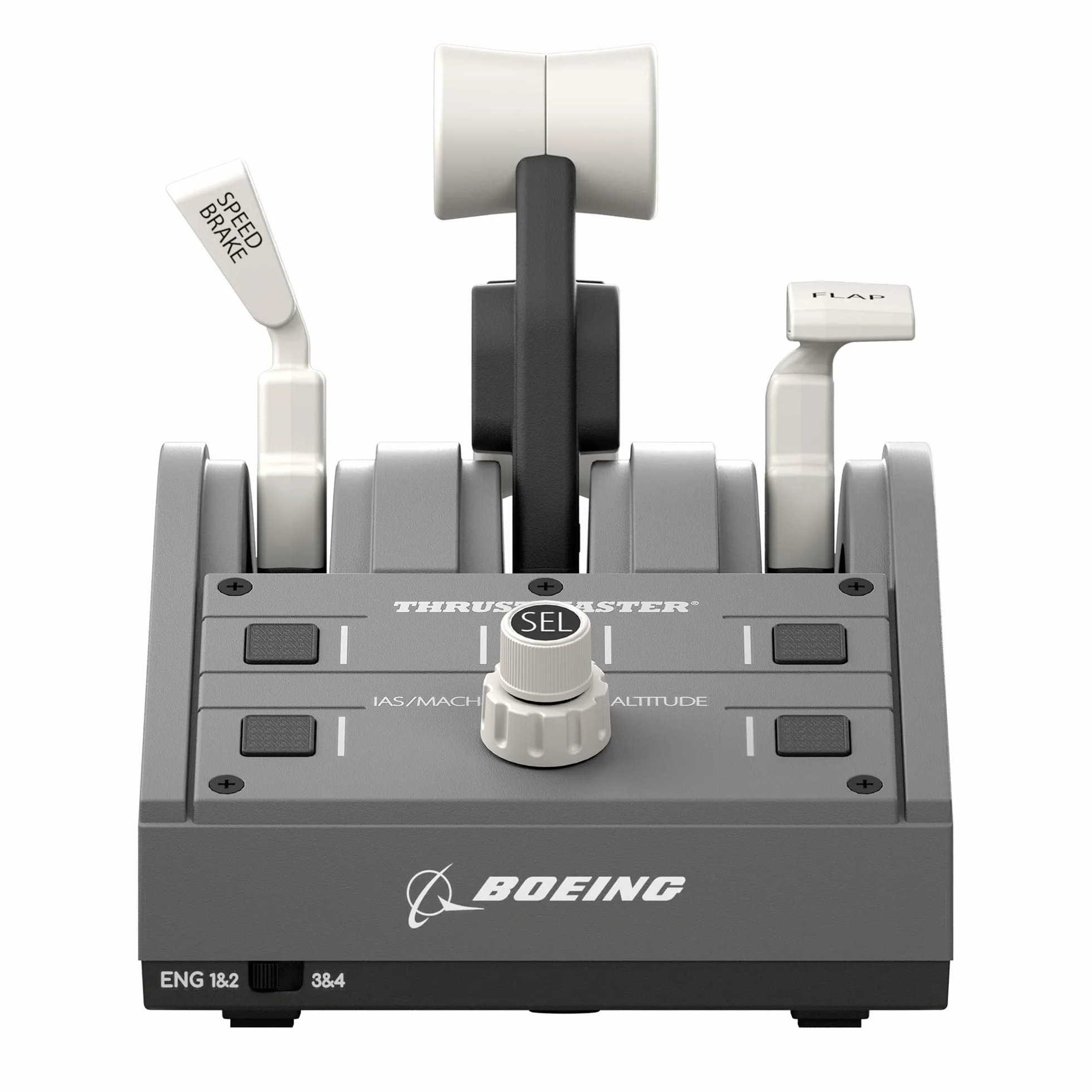 Thrustmaster TCA Yoke Pack Boeing Edition, Zestaw Wolantu i Panelu Przepustnicy, Metalowa Rama, Autopilot, Xbox i PC